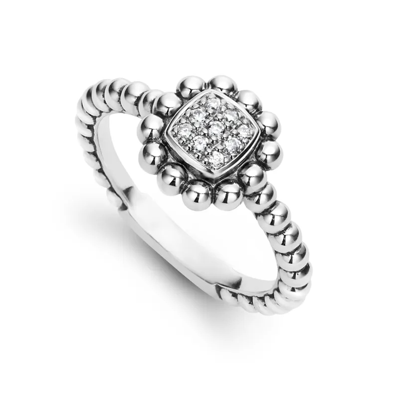 Caviar Spark Caviar Square Diamond Ring sold by LAGOS