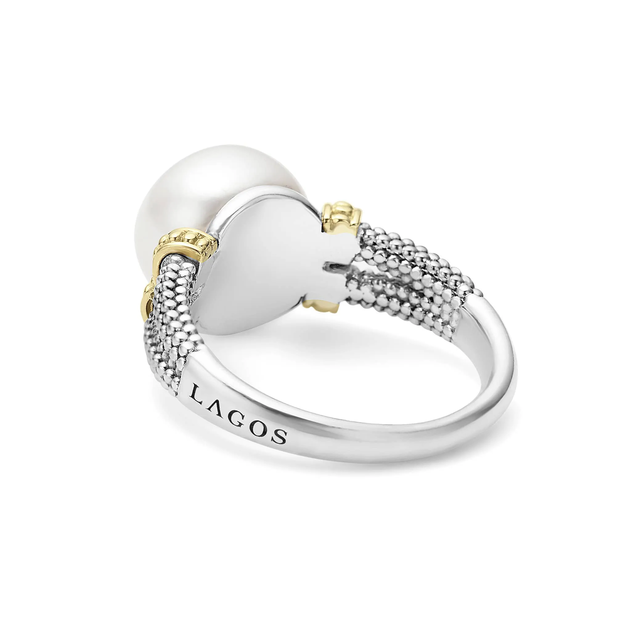 Luna Caviar Pearl Statement Ring sold by LAGOS product image thumbnail 5