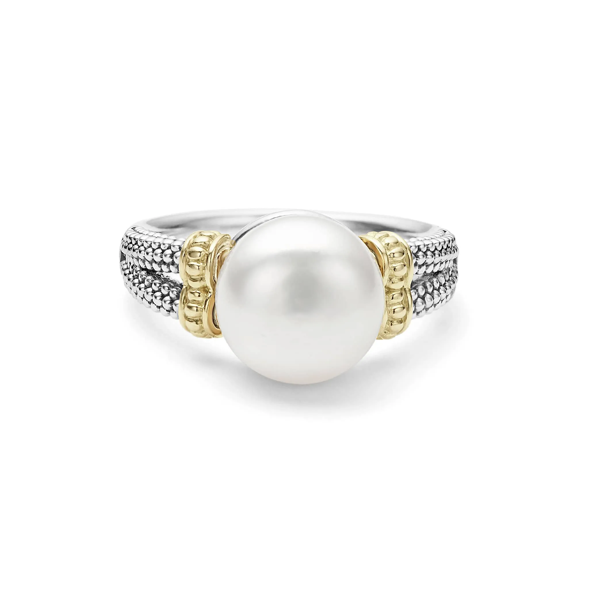 Luna Caviar Pearl Statement Ring sold by LAGOS product image thumbnail 3