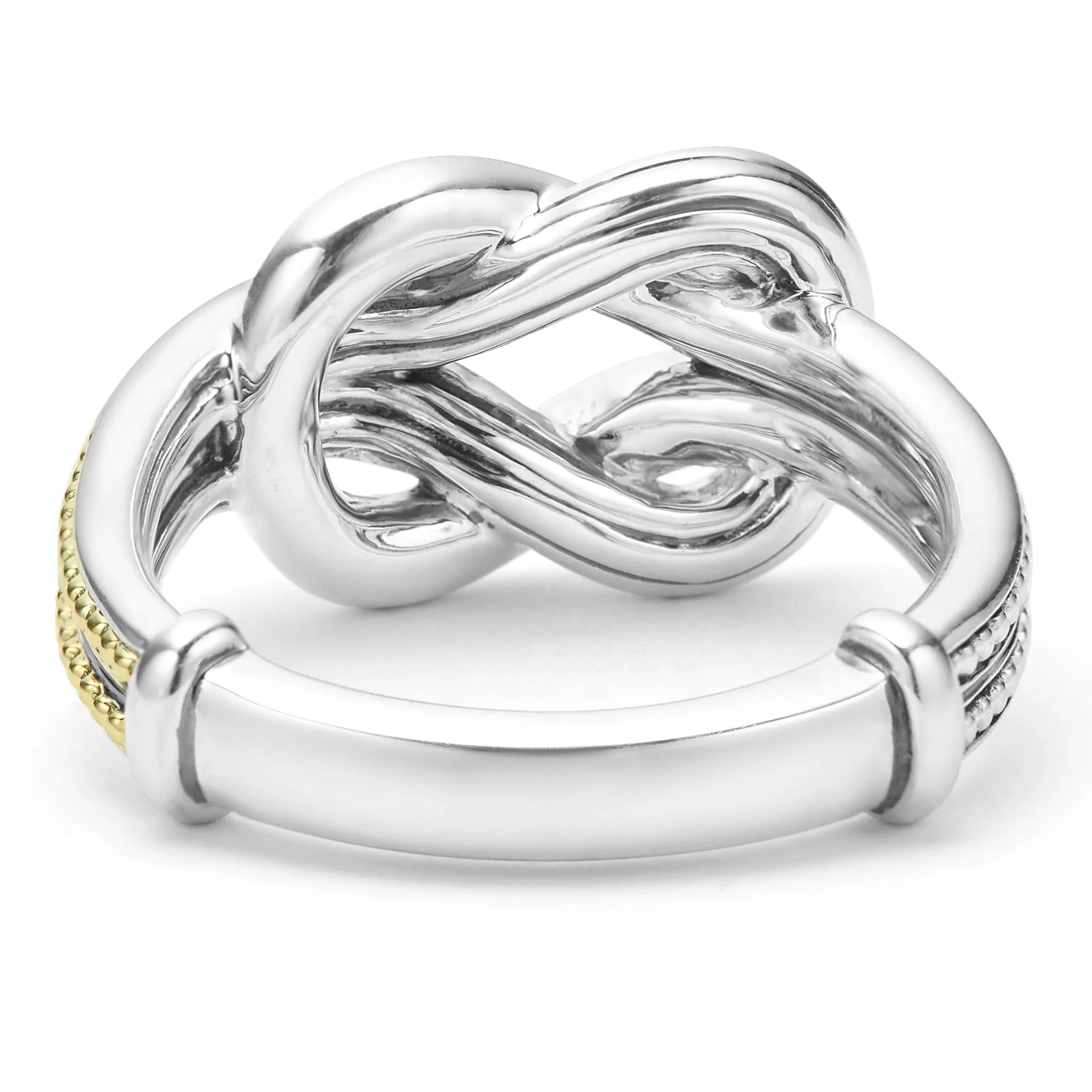 Newport Two-Tone Knot Diamond Ring sold by LAGOS product image thumbnail 5