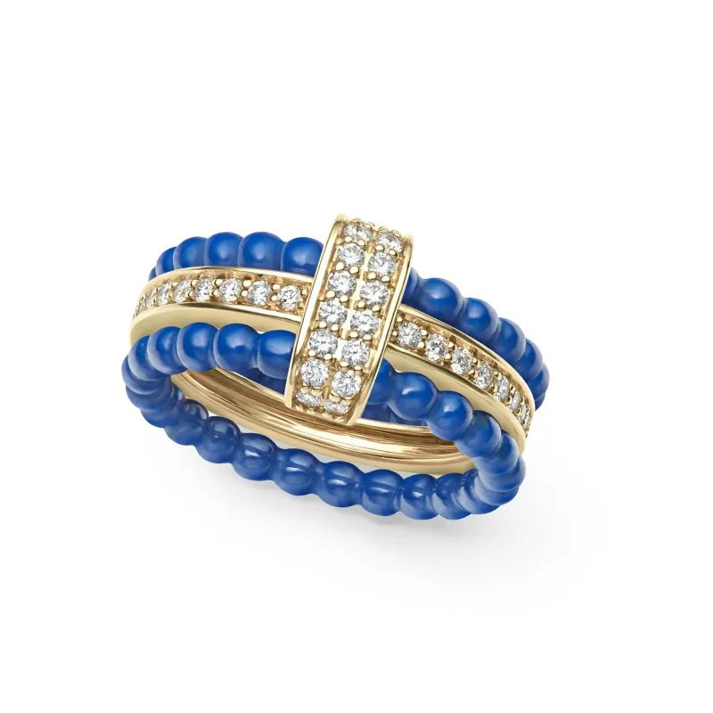 Meridian Diamond Stacking Ring Set sold by LAGOS
