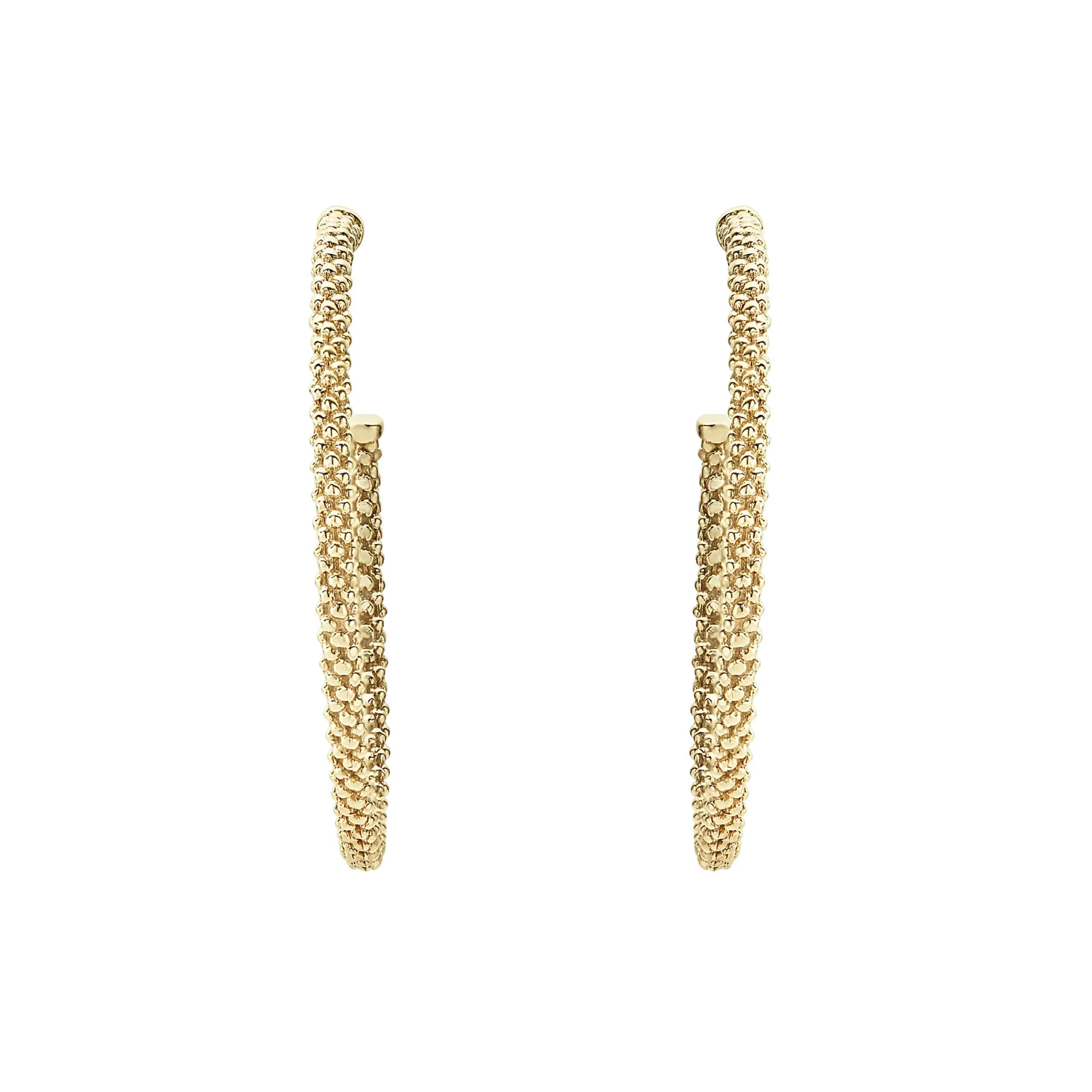 Caviar Gold 18K Gold Caviar Hoop Earrings sold by LAGOS product image thumbnail 3