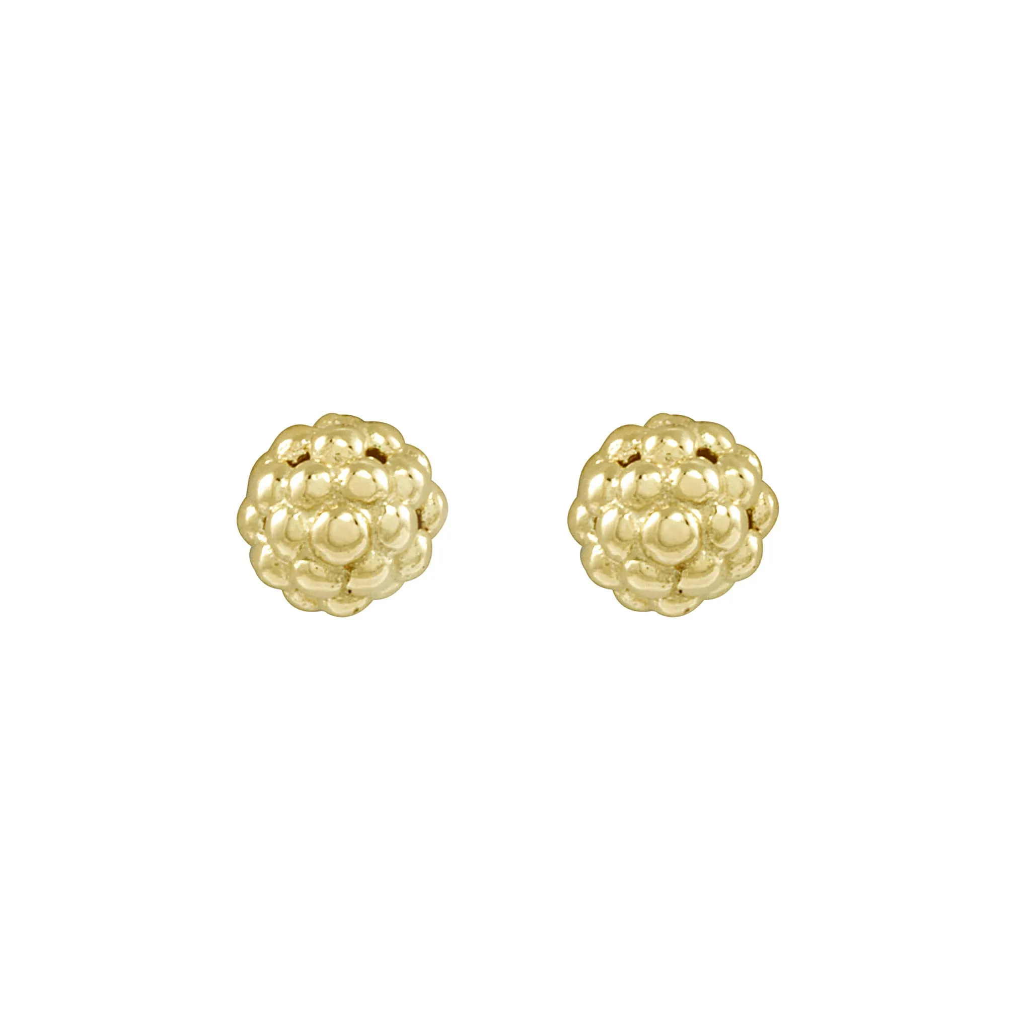 Caviar Gold 18K Gold Beaded Stud Earrings sold by LAGOS product image thumbnail 3