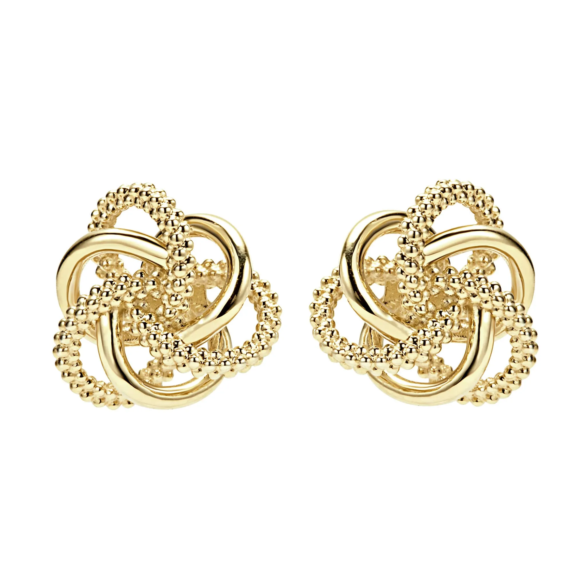 Love Knot Large 18K Gold Love Knot Stud Earrings sold by LAGOS product image thumbnail 3