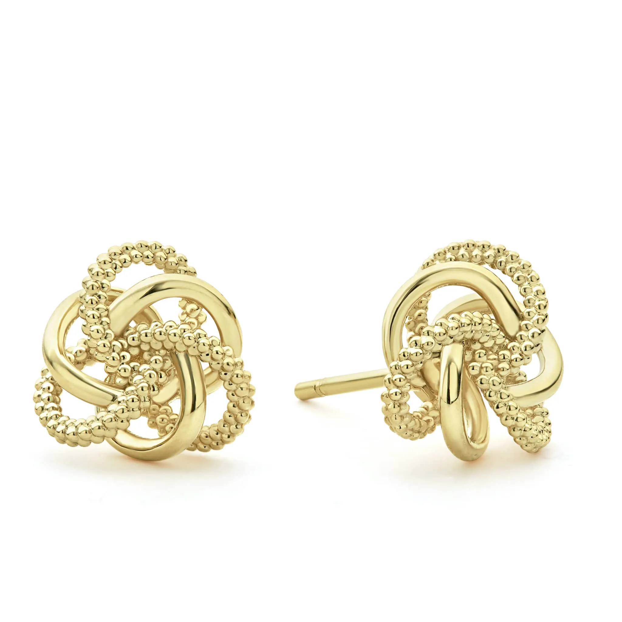 Love Knot Large 18K Gold Love Knot Stud Earrings sold by LAGOS