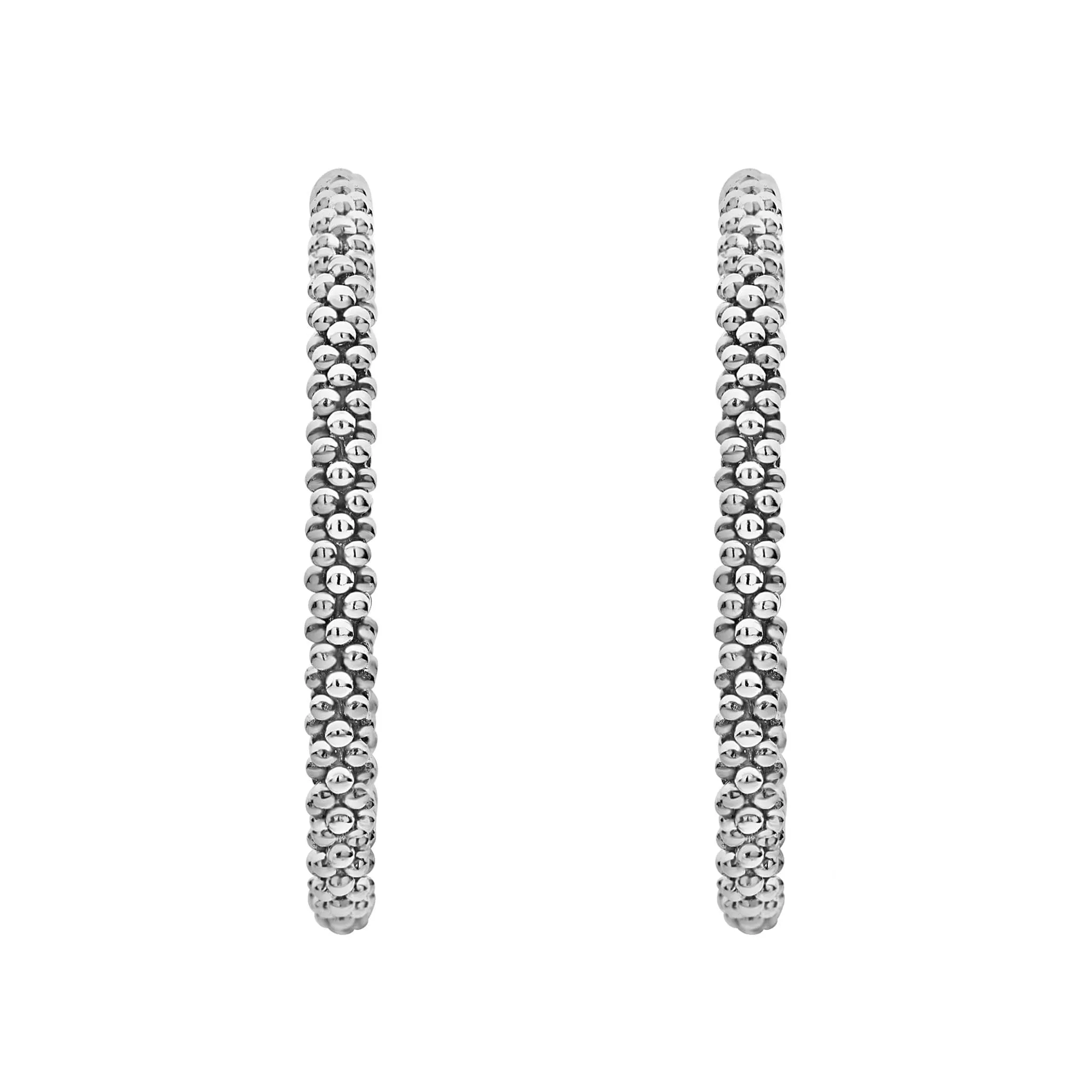 Signature Caviar Small Caviar Hoop Earrings sold by LAGOS product image thumbnail 3