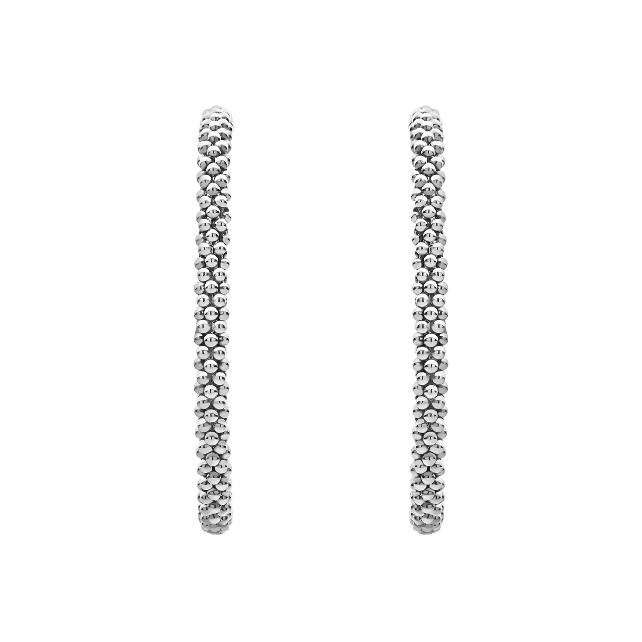 Signature Caviar Large Caviar Hoop Earrings sold by LAGOS product image thumbnail 3