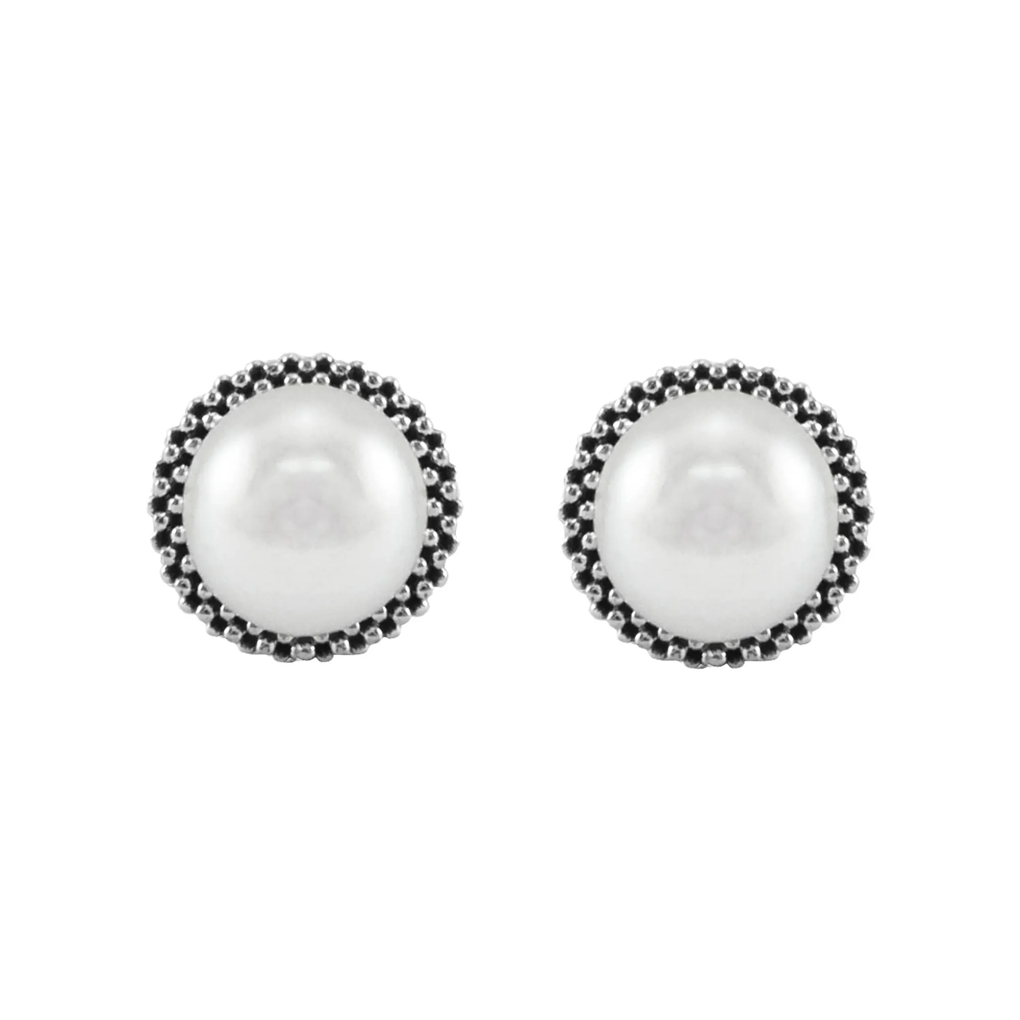 Luna Caviar Pearl Stud Earrings sold by LAGOS product image thumbnail 3