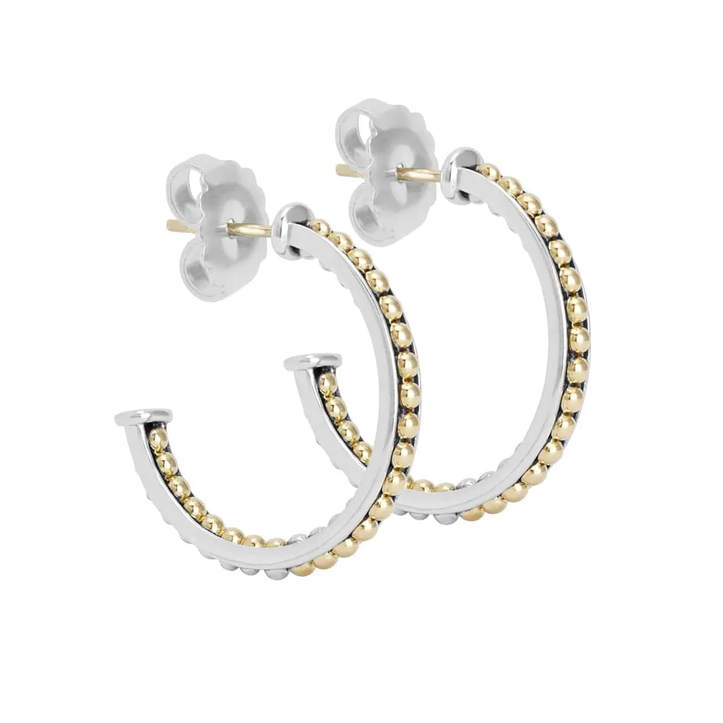 KSL Small Two-Tone Hoop Earrings sold by LAGOS product image thumbnail 3