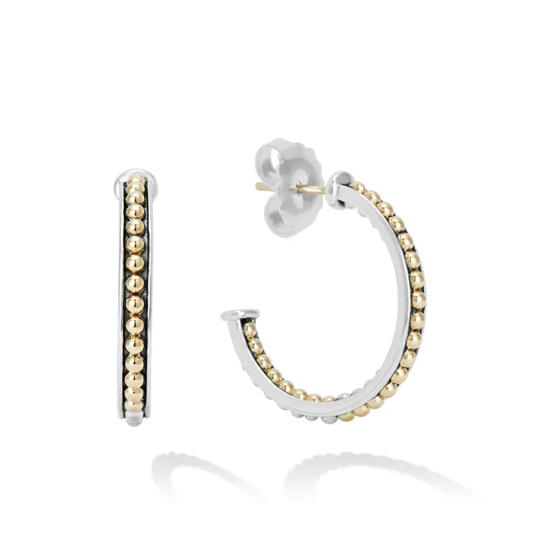 KSL Small Two-Tone Hoop Earrings sold by LAGOS