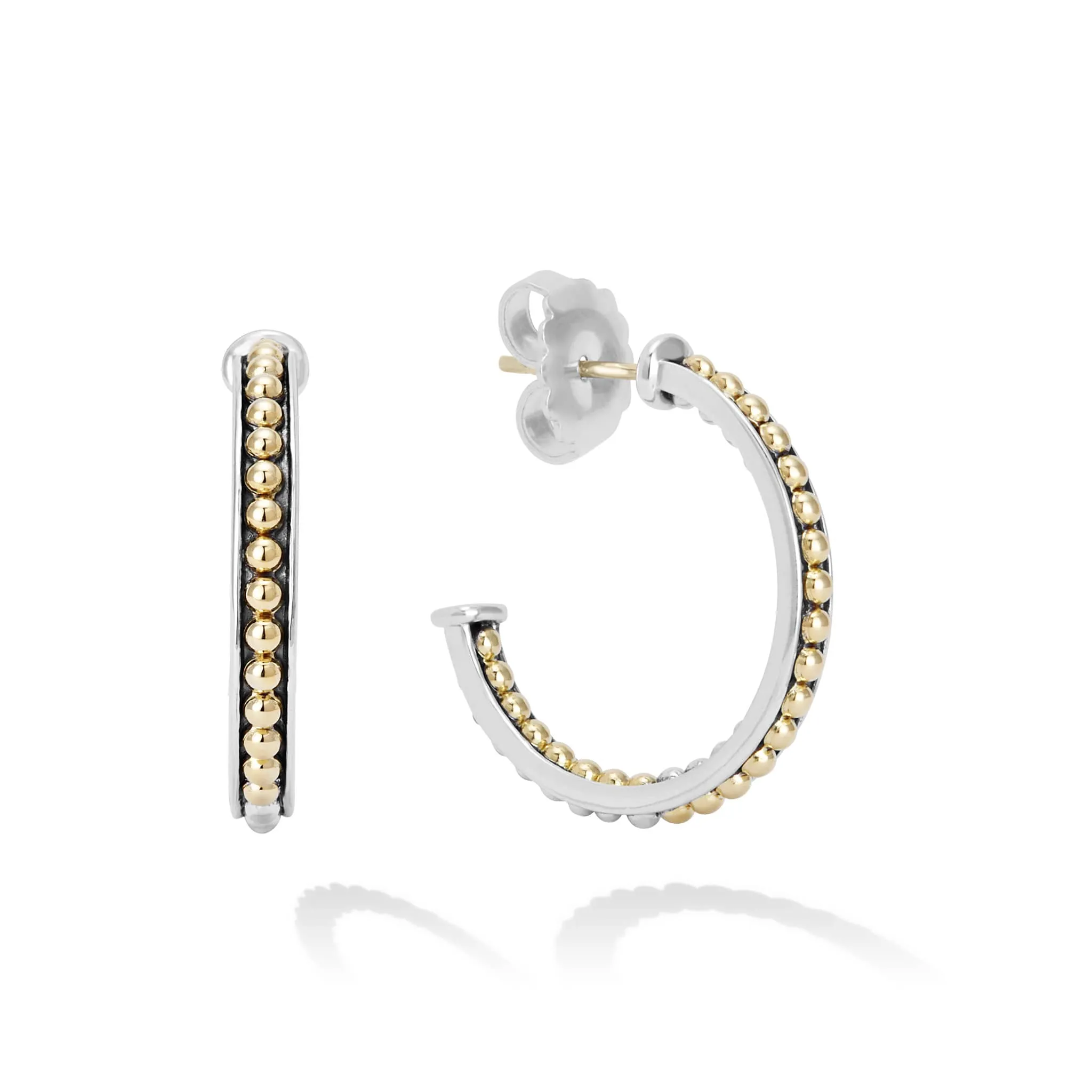 KSL Small Two-Tone Hoop Earrings sold by LAGOS