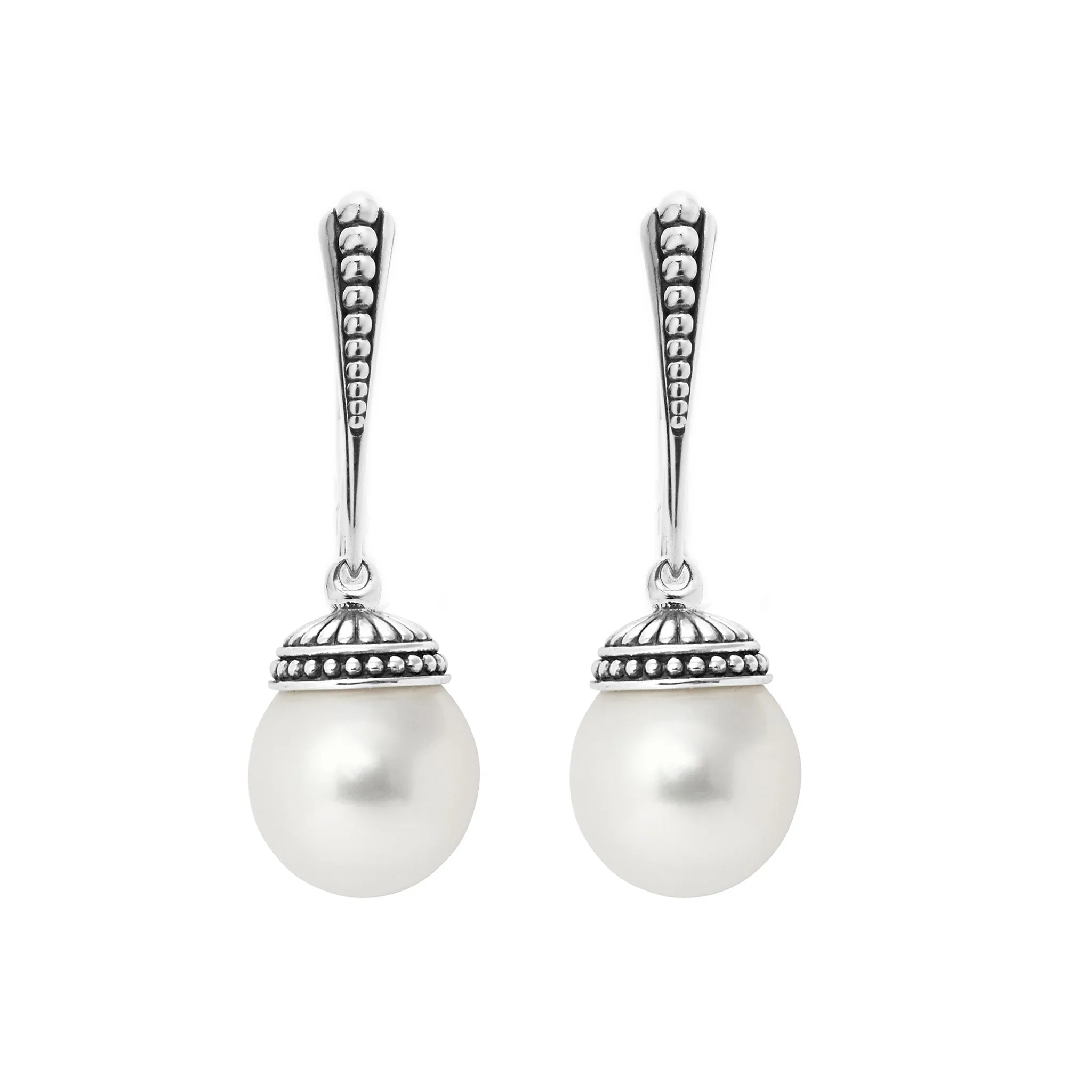 Luna Drop Pearl Earrings sold by LAGOS product image thumbnail 3