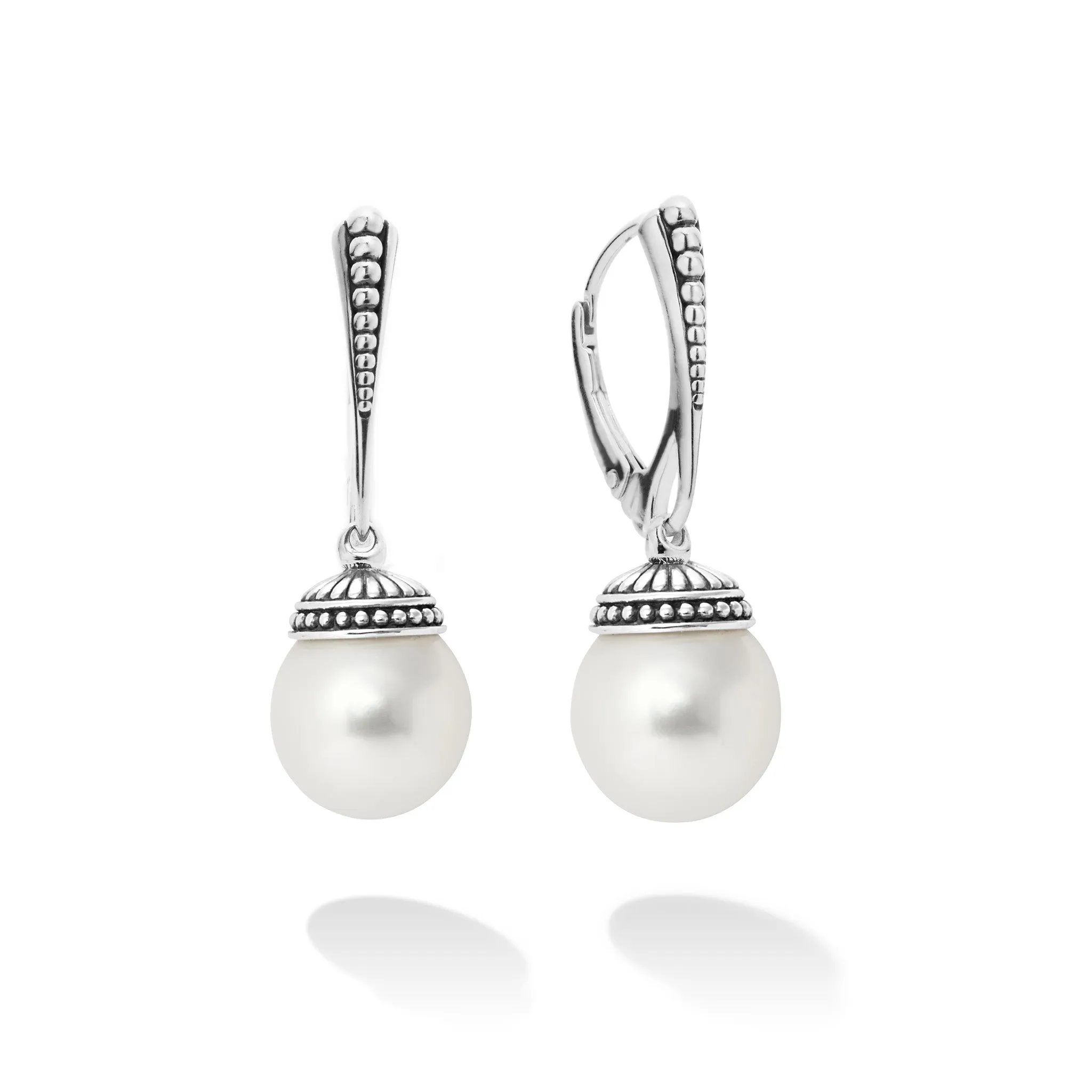 Luna Drop Pearl Earrings sold by LAGOS