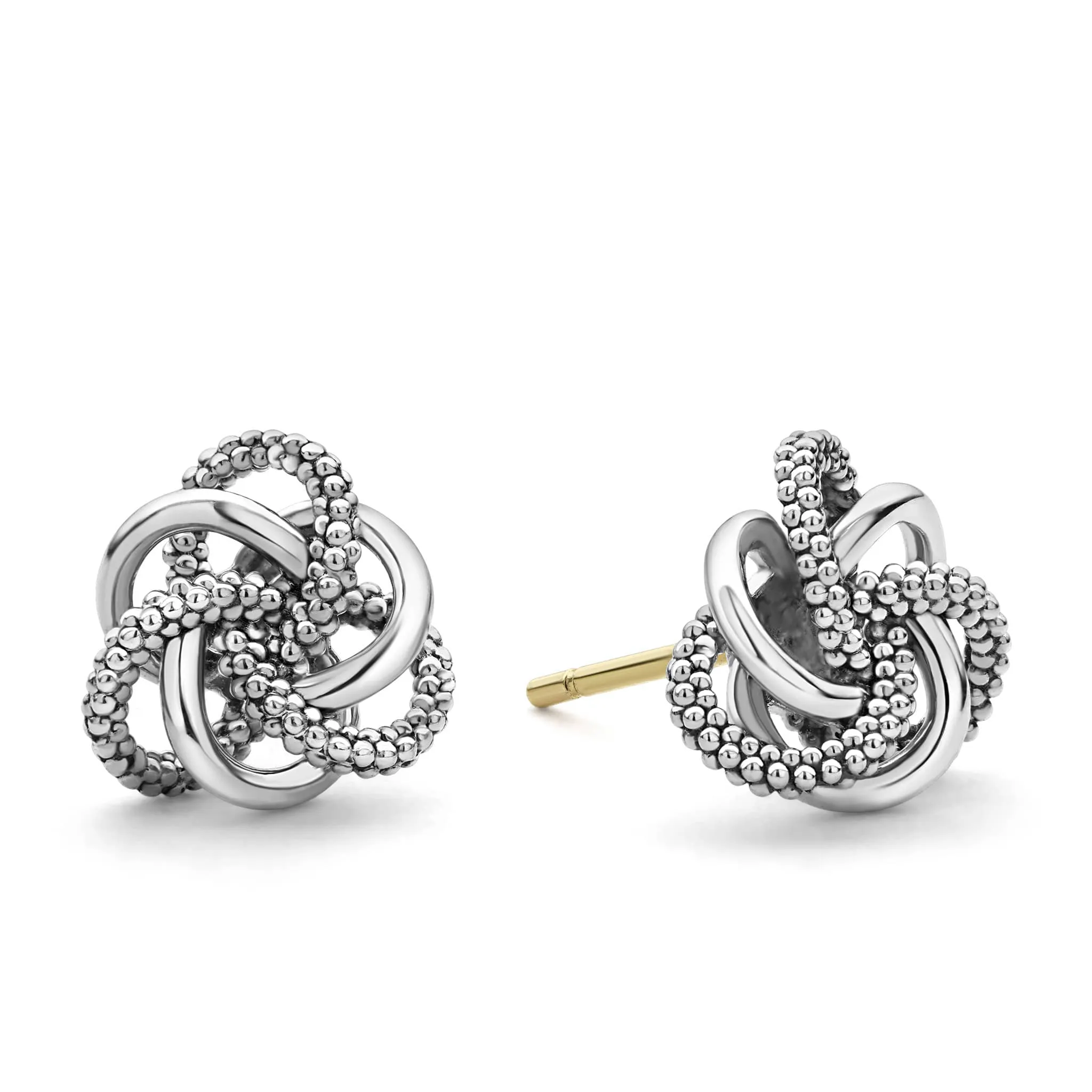 Love Knot Small Silver Love Knot Stud Earrings sold by LAGOS