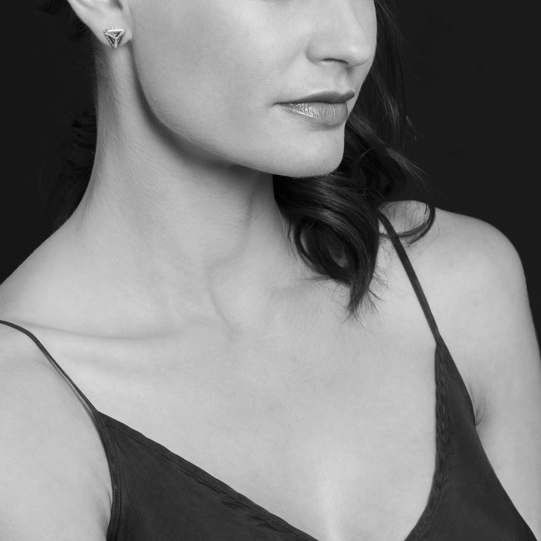 KSL Open Pyramid Stud Earrings sold by LAGOS product image thumbnail 2