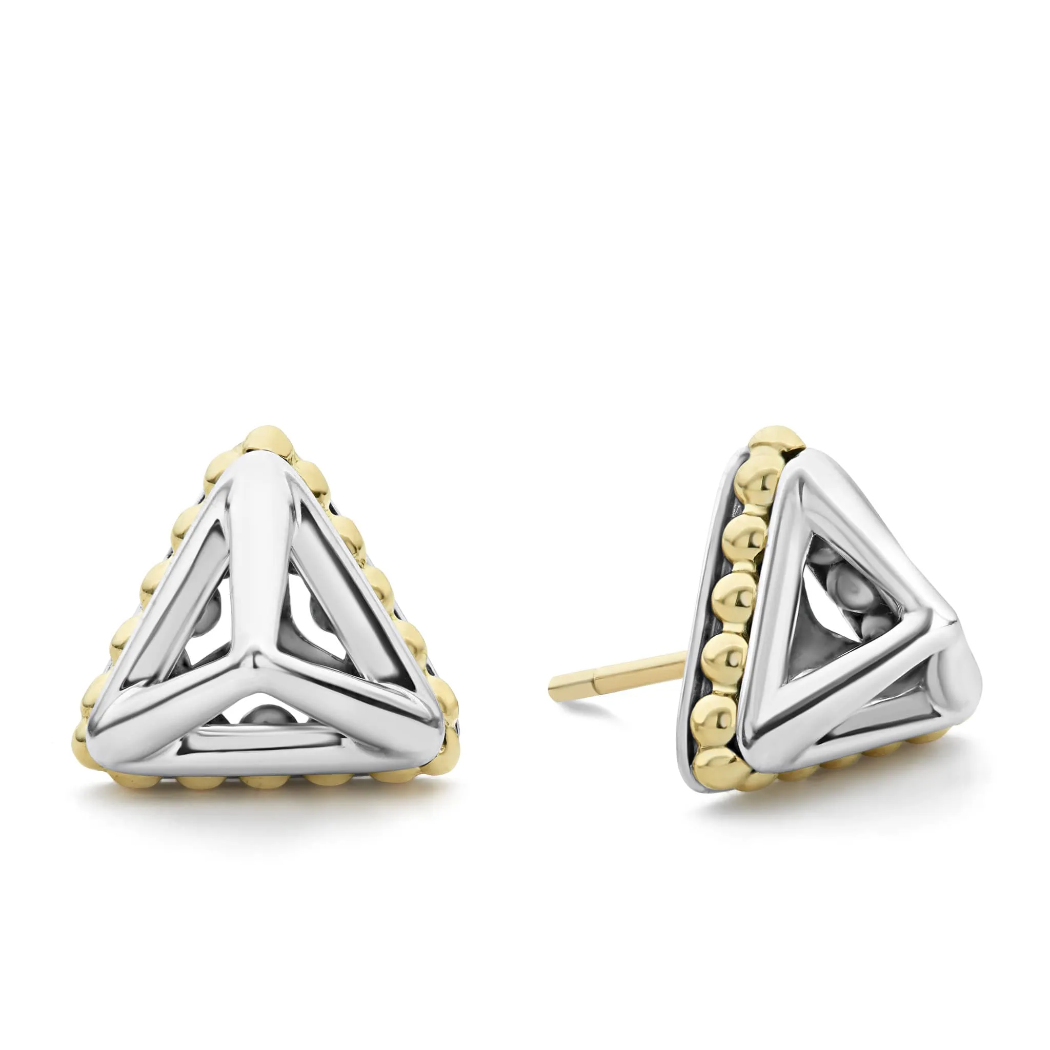 KSL Open Pyramid Stud Earrings sold by LAGOS