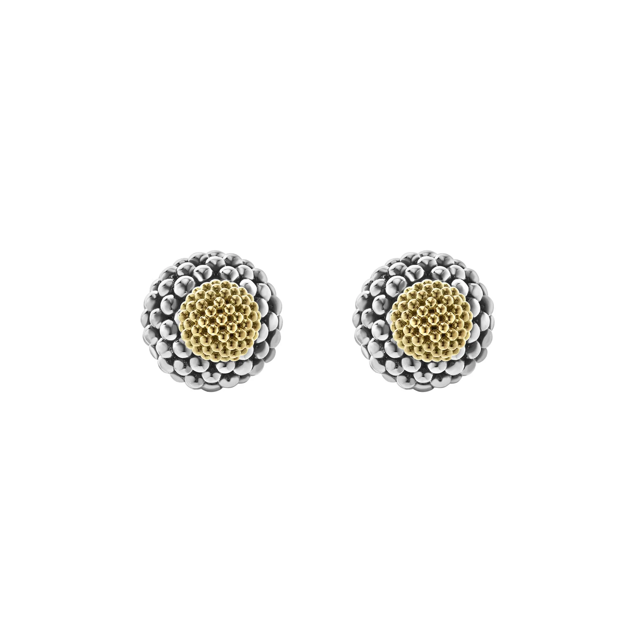 Signature Caviar Two-Tone Caviar Front-Back Earrings sold by LAGOS product image thumbnail 3