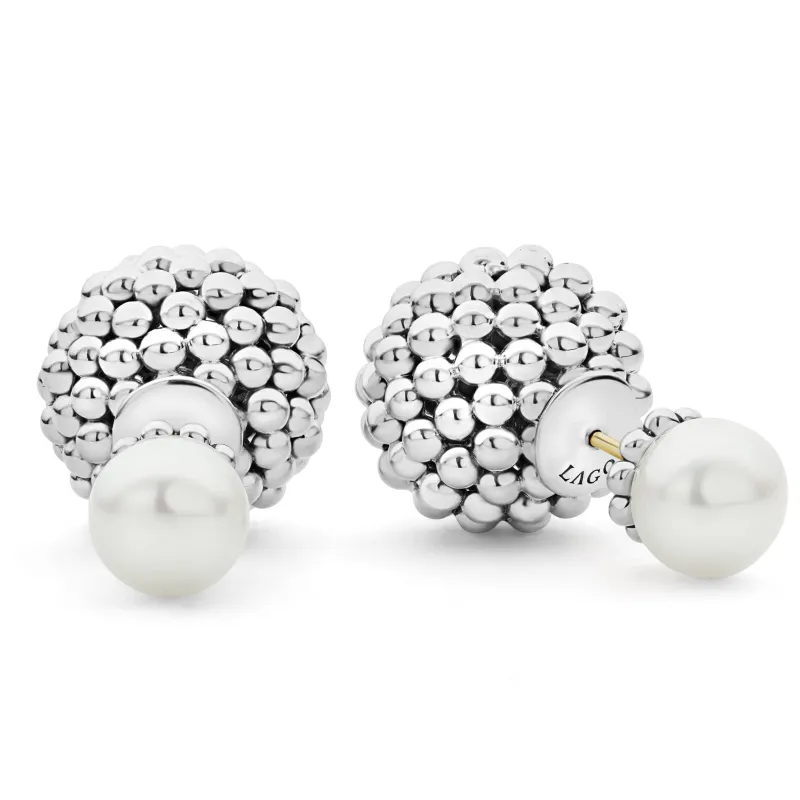 Signature Caviar Pearl Front-Back Earrings sold by LAGOS