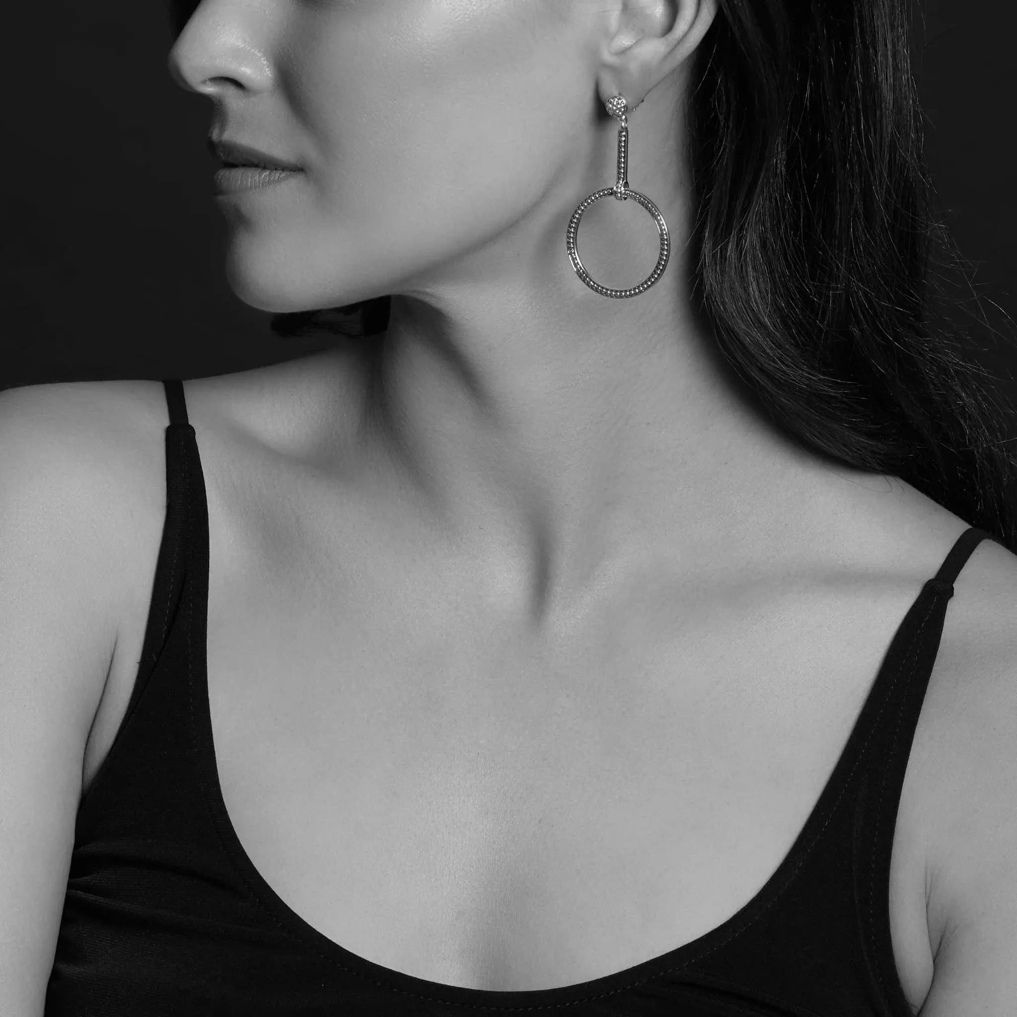 Enso Circle Drop Earrings sold by LAGOS product image thumbnail 2