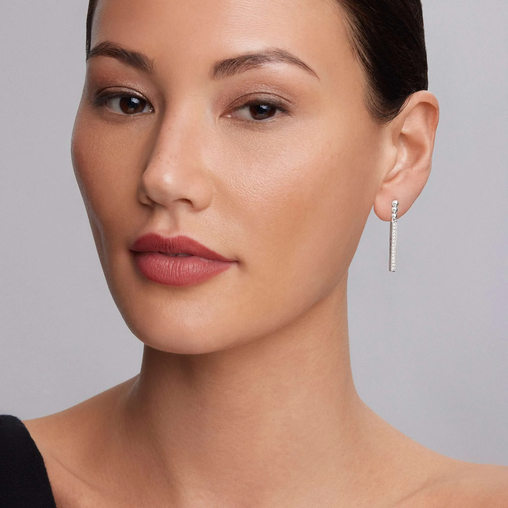 Caviar Spark Linear Diamond Earrings sold by LAGOS product image thumbnail 2