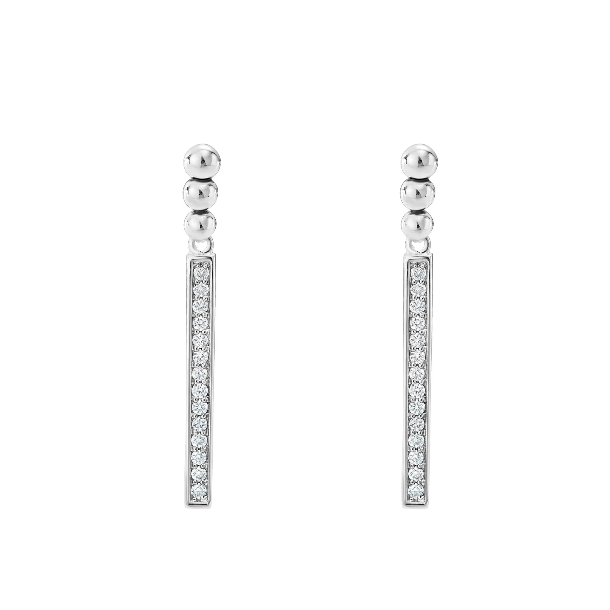 Caviar Spark Linear Diamond Earrings sold by LAGOS product image thumbnail 3