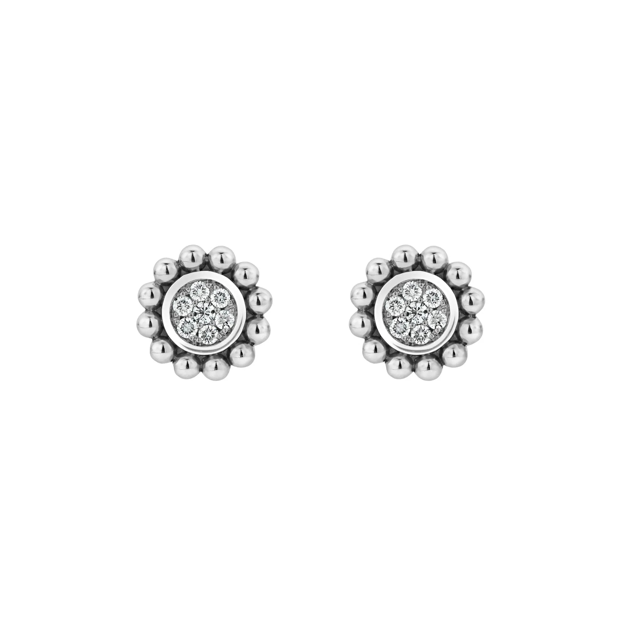Caviar Spark Caviar Circle Diamond Stud Earrings sold by LAGOS product image thumbnail 3