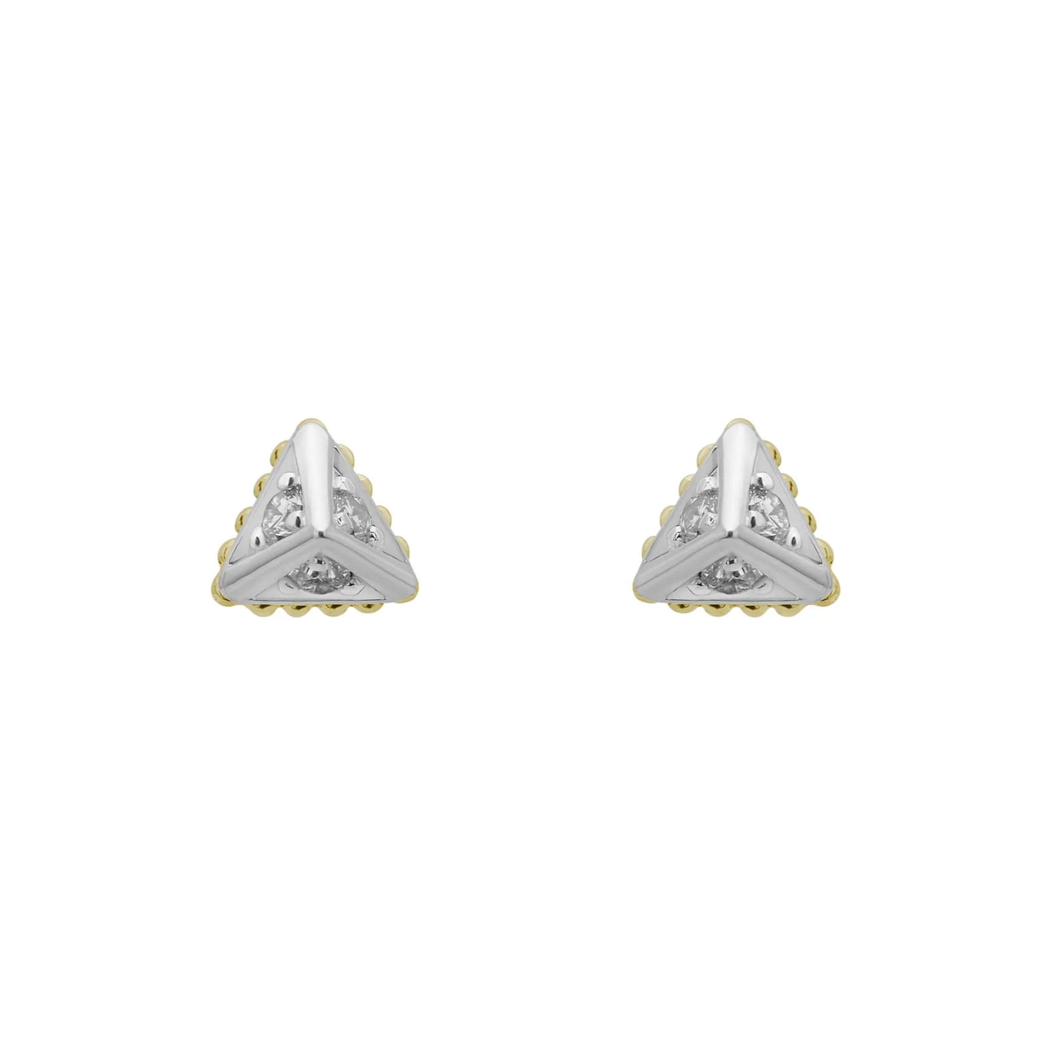 KSL Small Pyramid Diamond Stud Earrings sold by LAGOS product image thumbnail 3