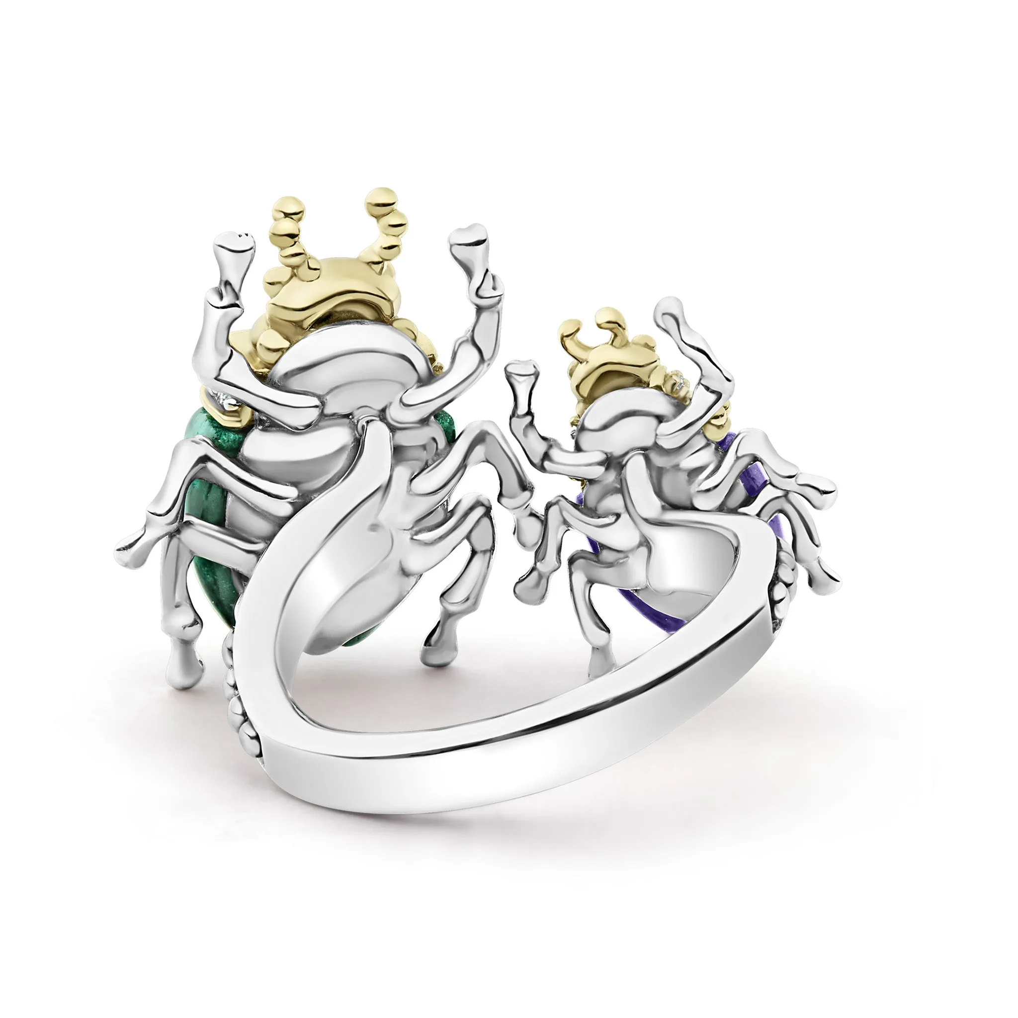 Rare Wonders Jade Double Beetle Diamond Ring sold by LAGOS product image thumbnail 5