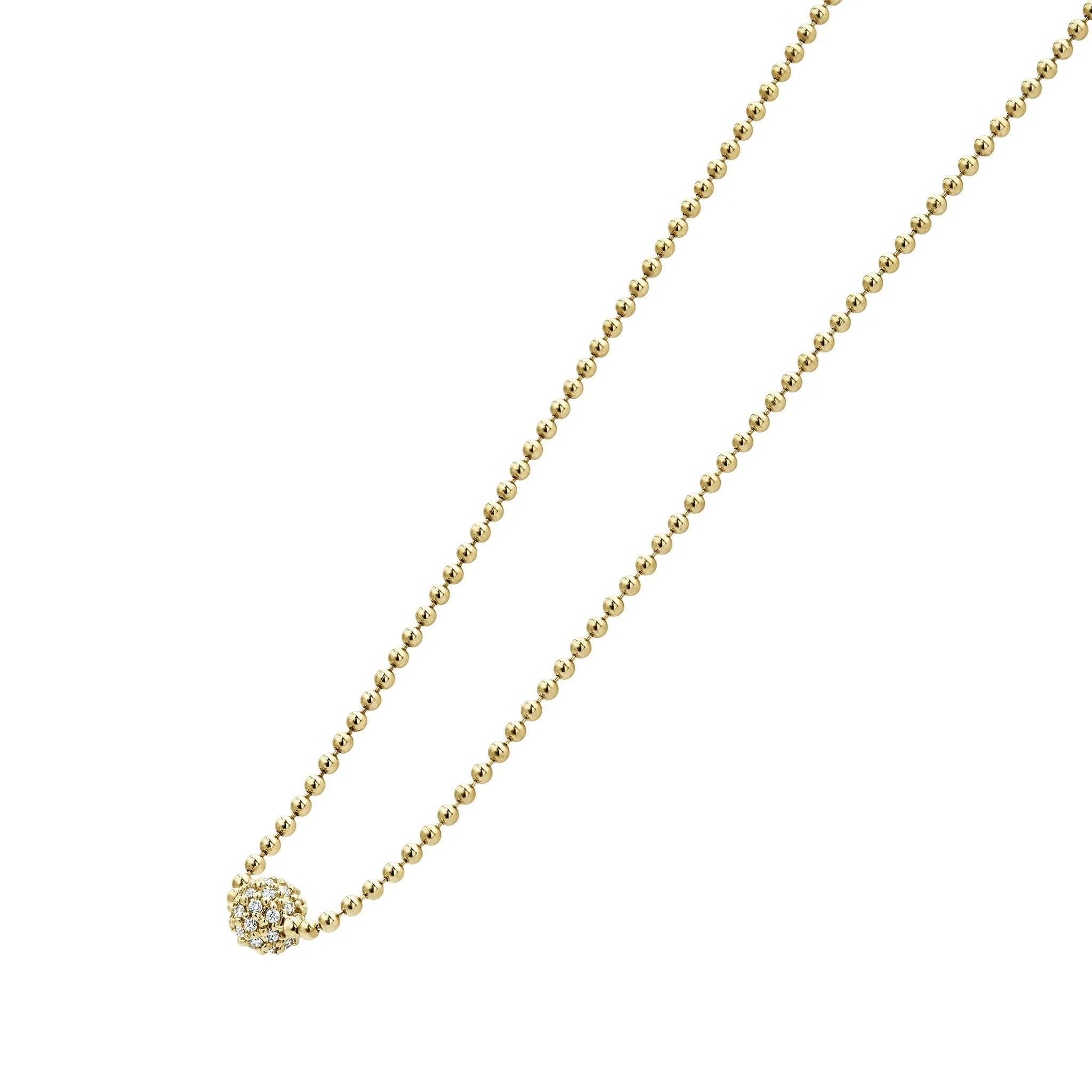 Covet Gold Diamond Sphere Necklace sold by LAGOS product image thumbnail 5