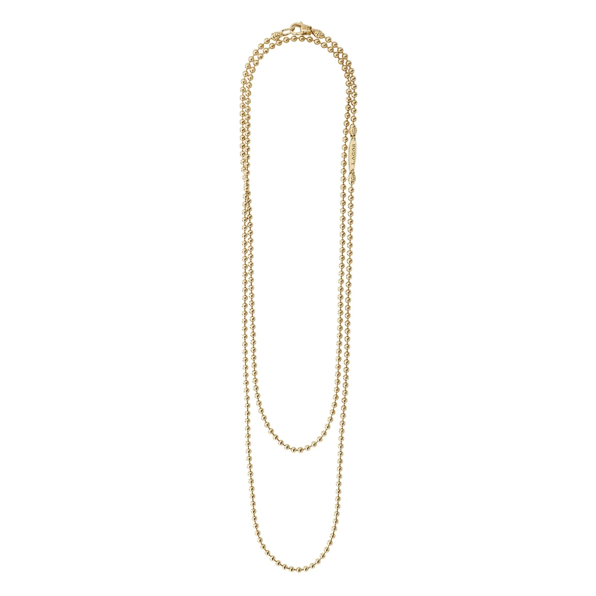 Caviar Gold 18K Gold Beaded Necklace (studio) sold by LAGOS product image thumbnail 3