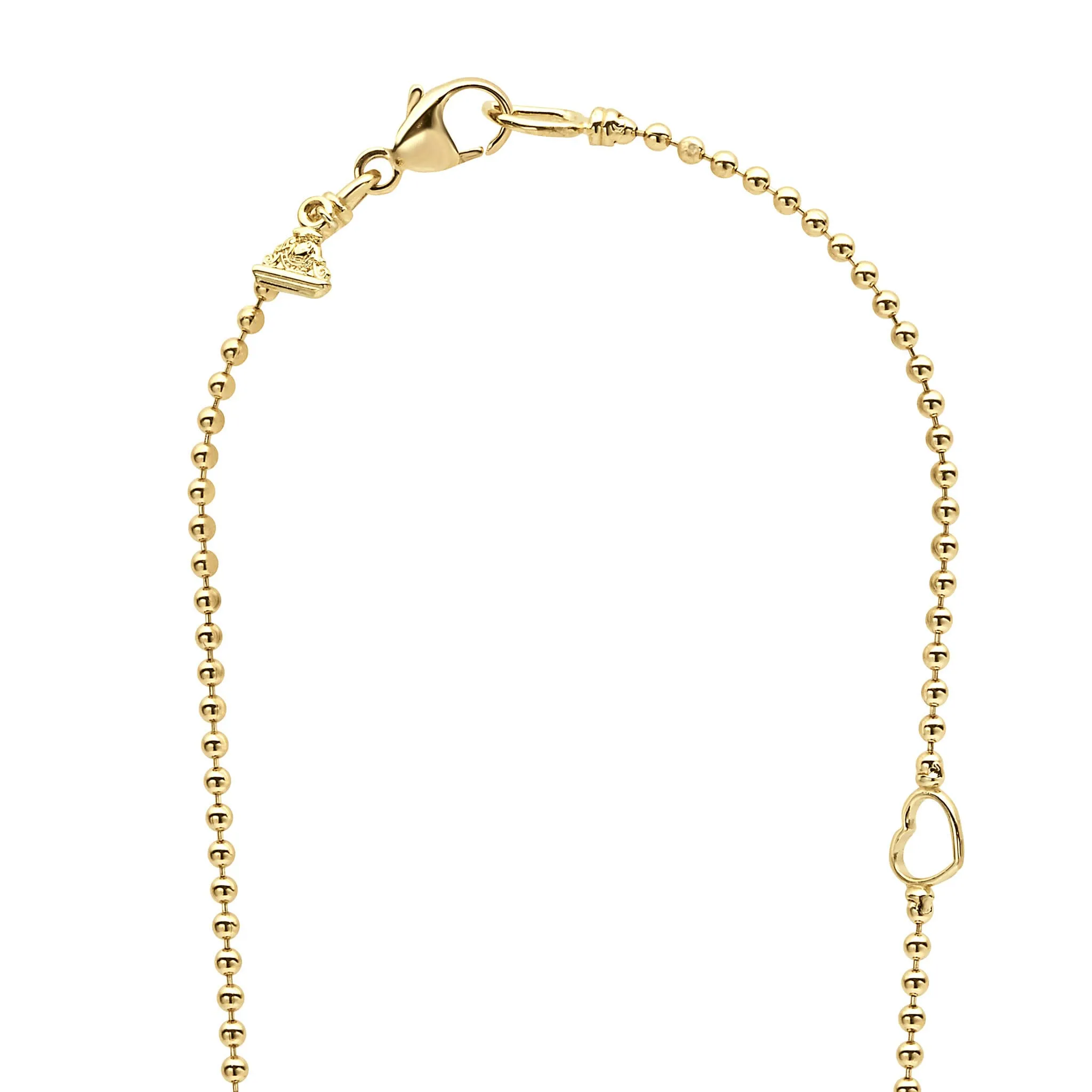 Love Knot 18K Gold Love Knot Diamond Pendant Necklace sold by LAGOS product image thumbnail 4