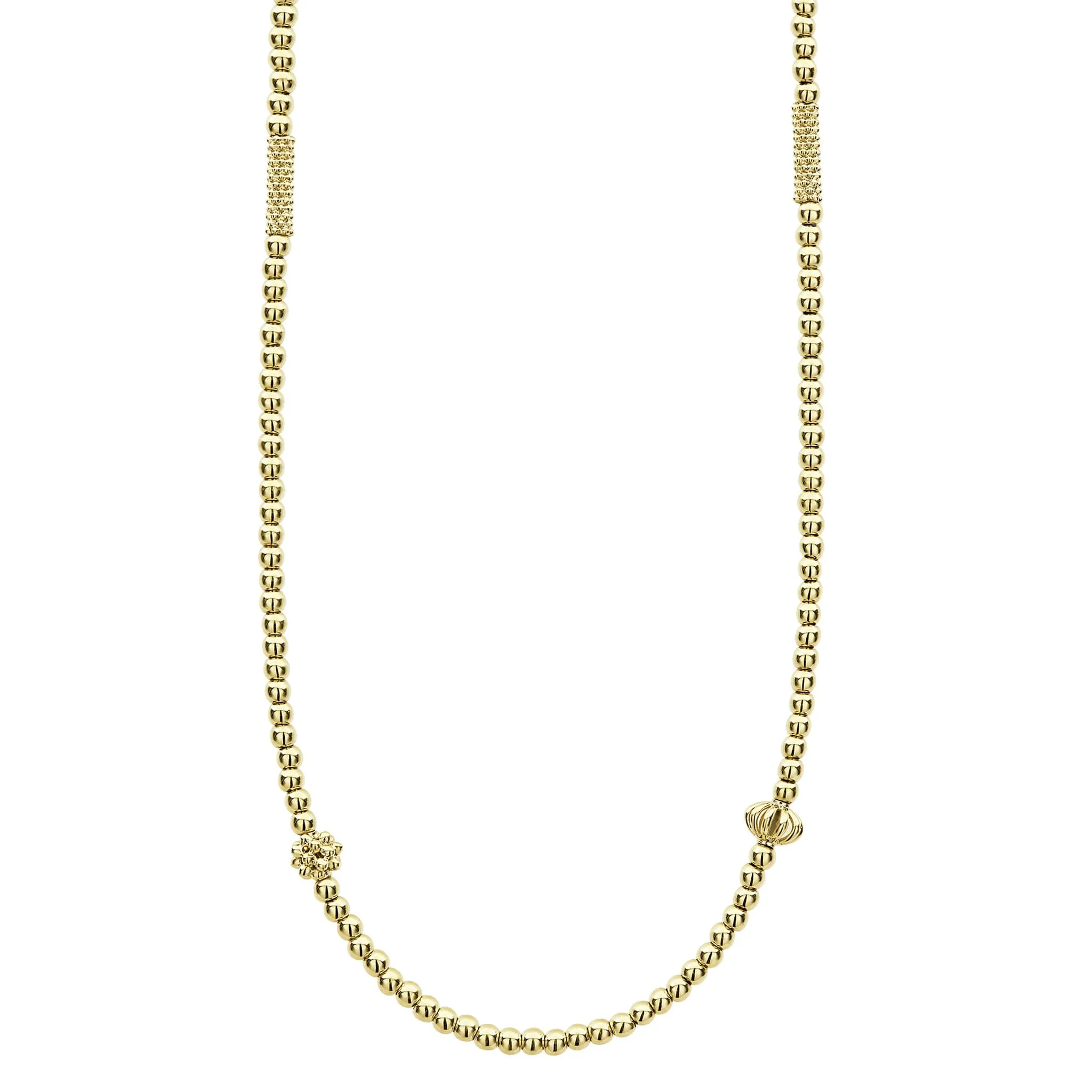 Caviar Gold 18K Gold Beaded Necklace sold by LAGOS