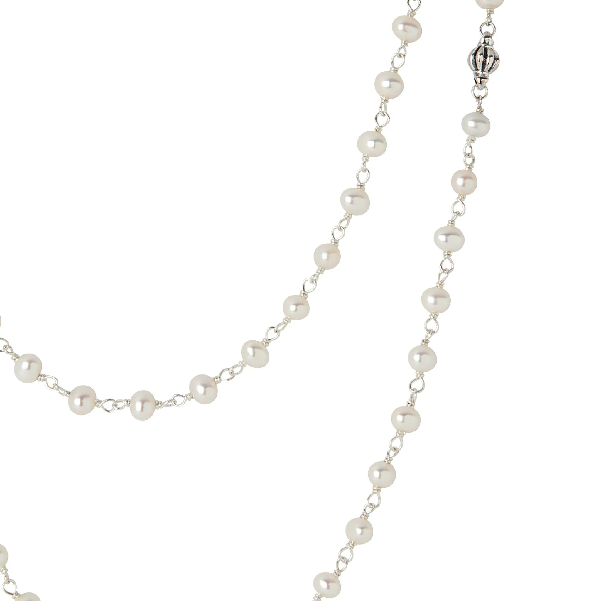 Luna Beaded Pearl Necklace sold by LAGOS product image thumbnail 4