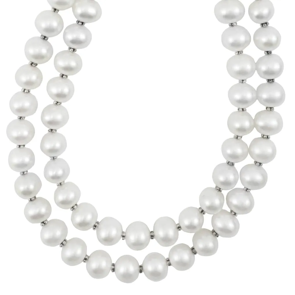 Luna Double Strand Pearl Necklace sold by LAGOS product image thumbnail 3