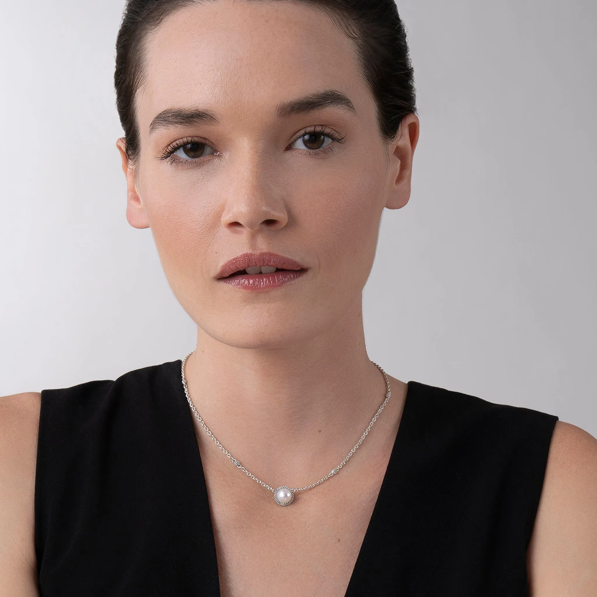 Luna Pearl Pendant Necklace sold by LAGOS product image thumbnail 2