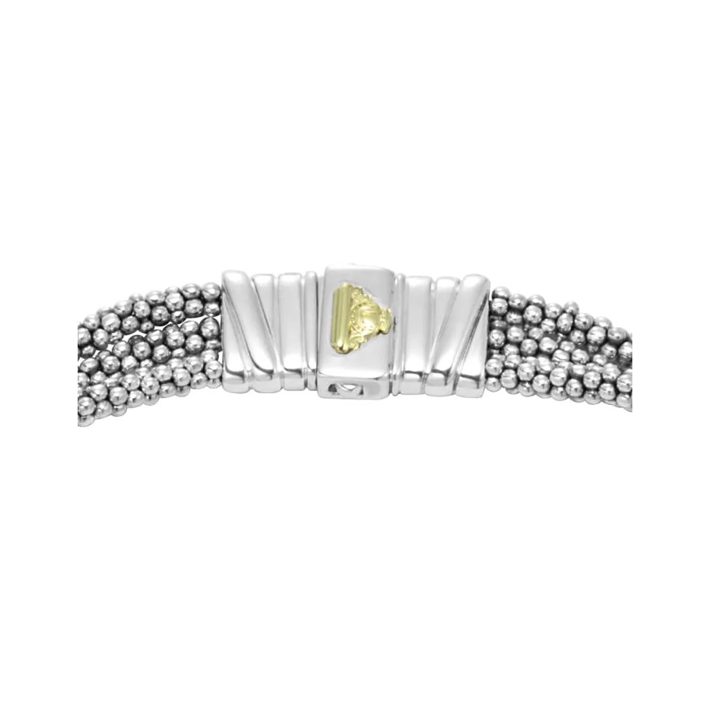 Caviar Lux Statement Two-Tone Caviar Diamond Necklace sold by LAGOS product image thumbnail 3