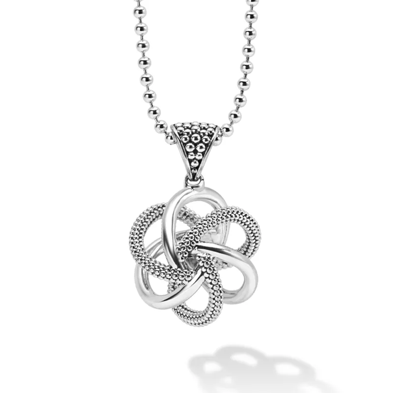 Love Knot Large Sterling Silver Pendant Necklace sold by LAGOS