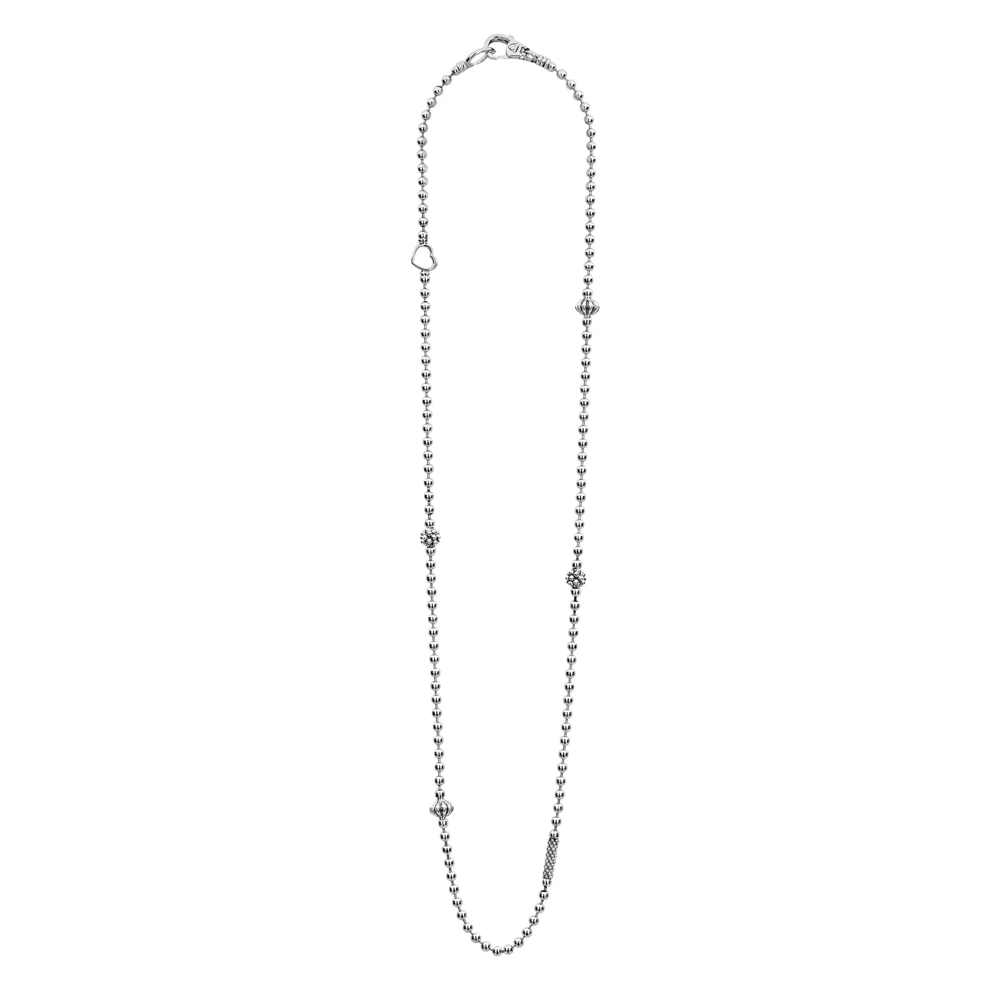 Caviar Icon Silver Caviar Beaded Necklace sold by LAGOS product image thumbnail 3