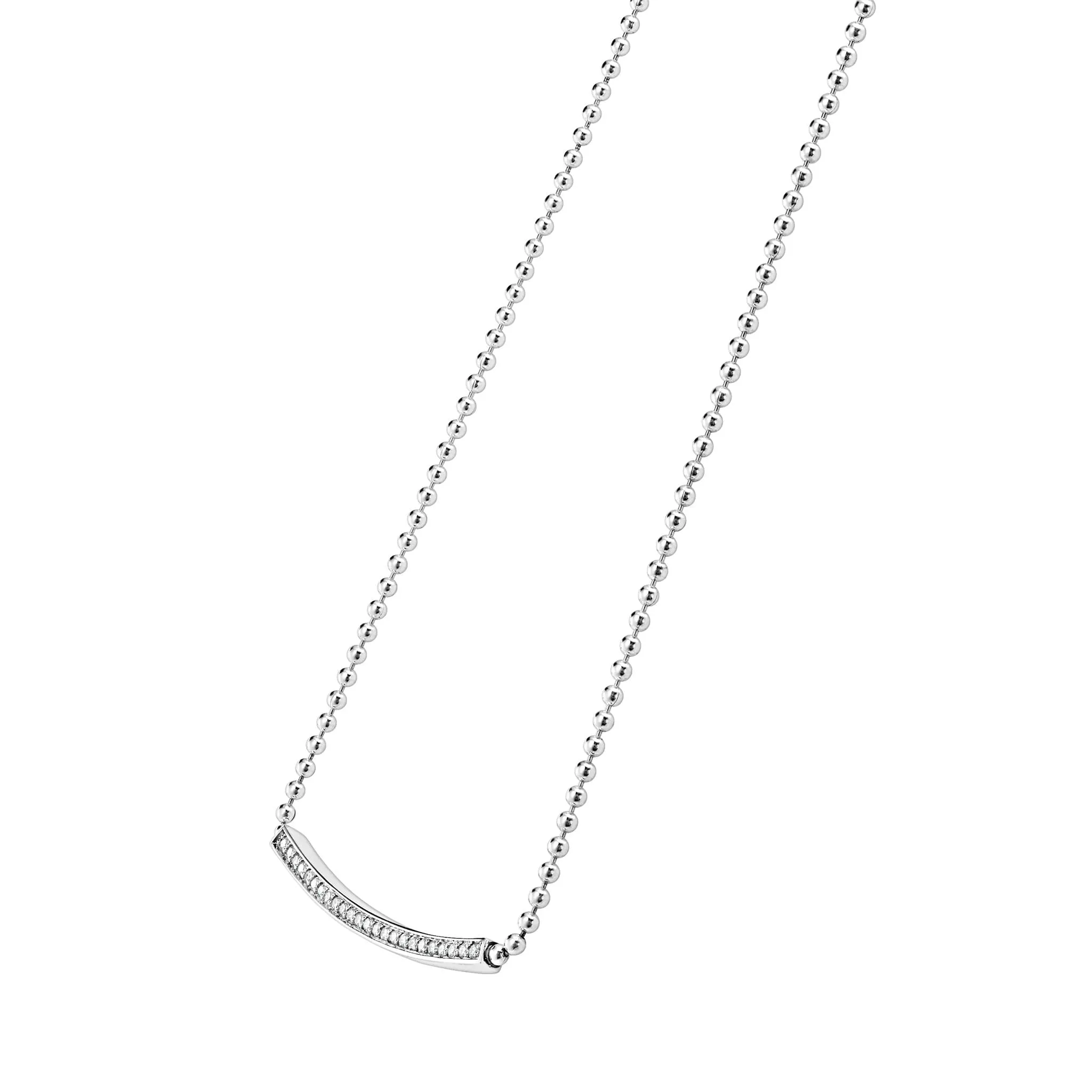 Caviar Spark Large Station Diamond Beaded Necklace sold by LAGOS product image thumbnail 5