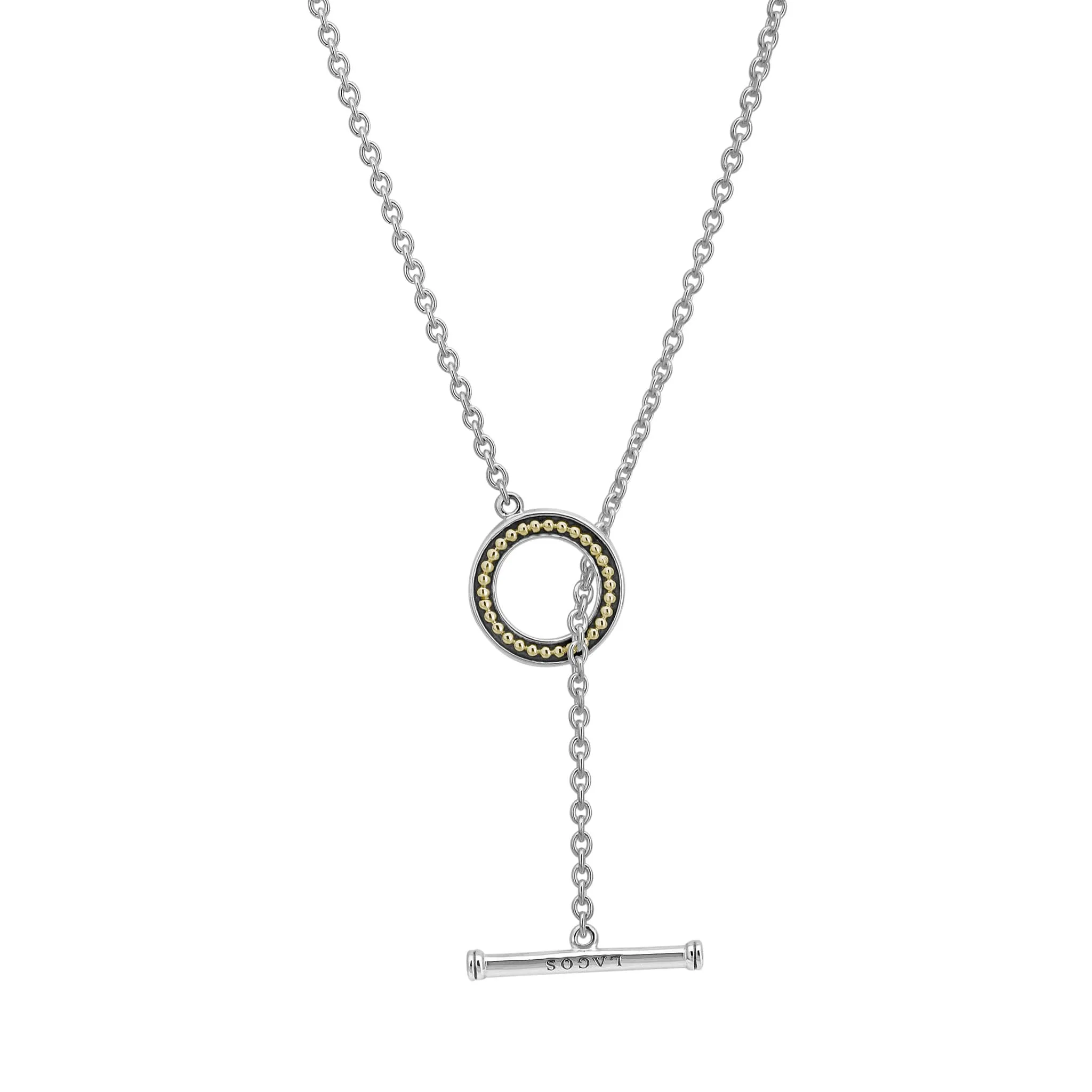 Luna Pearl Toggle Pendant Necklace sold by LAGOS product image thumbnail 4