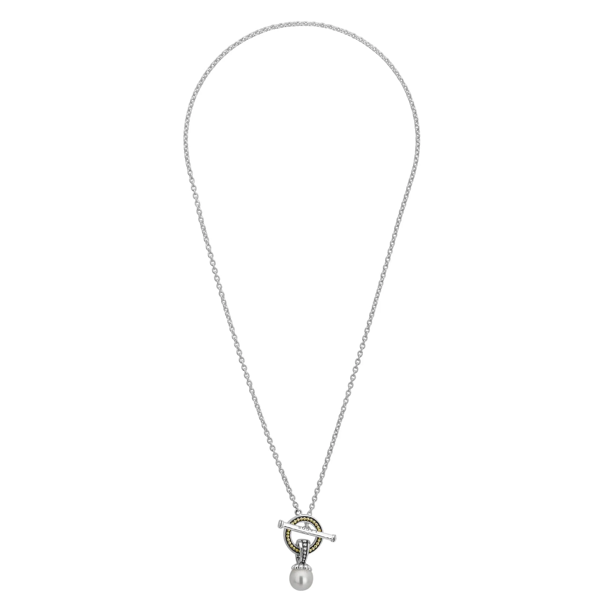 Luna Pearl Toggle Pendant Necklace sold by LAGOS product image thumbnail 3