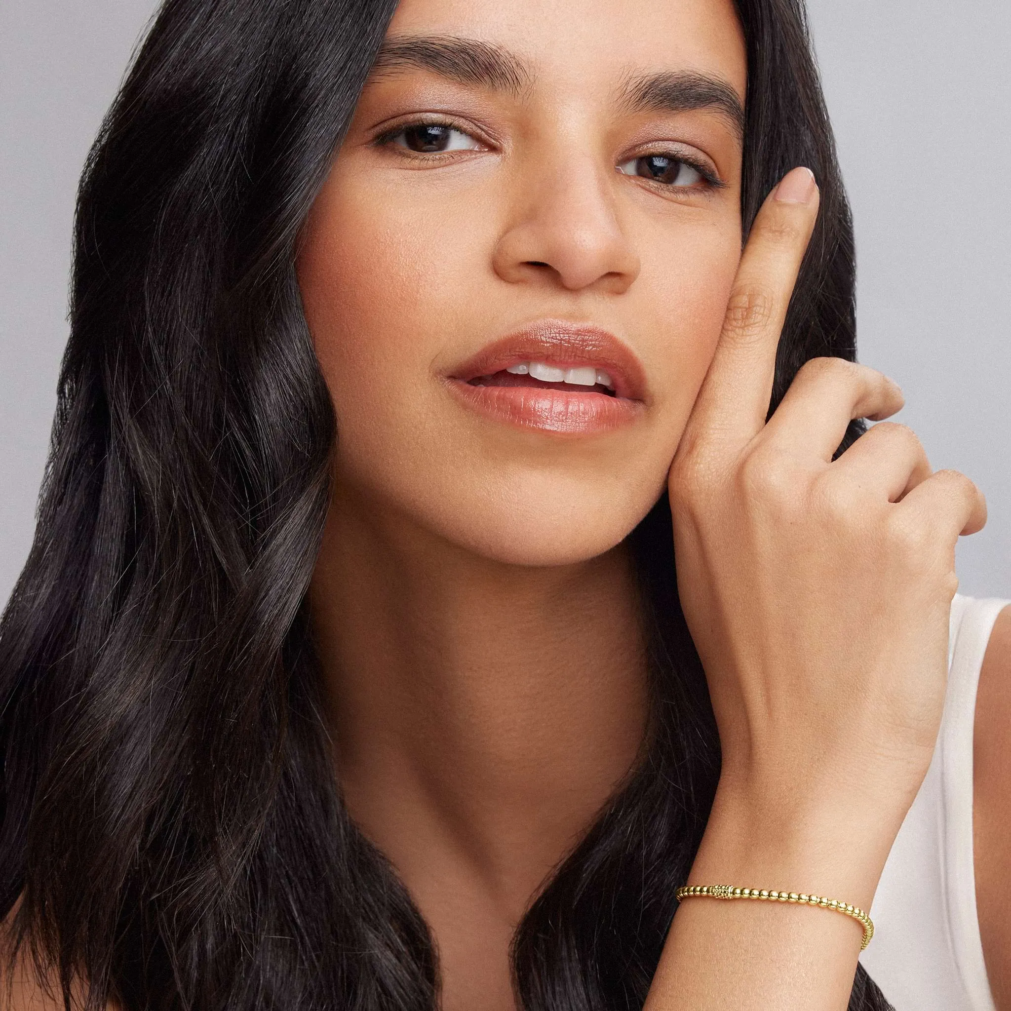 Caviar Gold 18K Gold Bead Bracelet | 3mm sold by LAGOS product image thumbnail 2