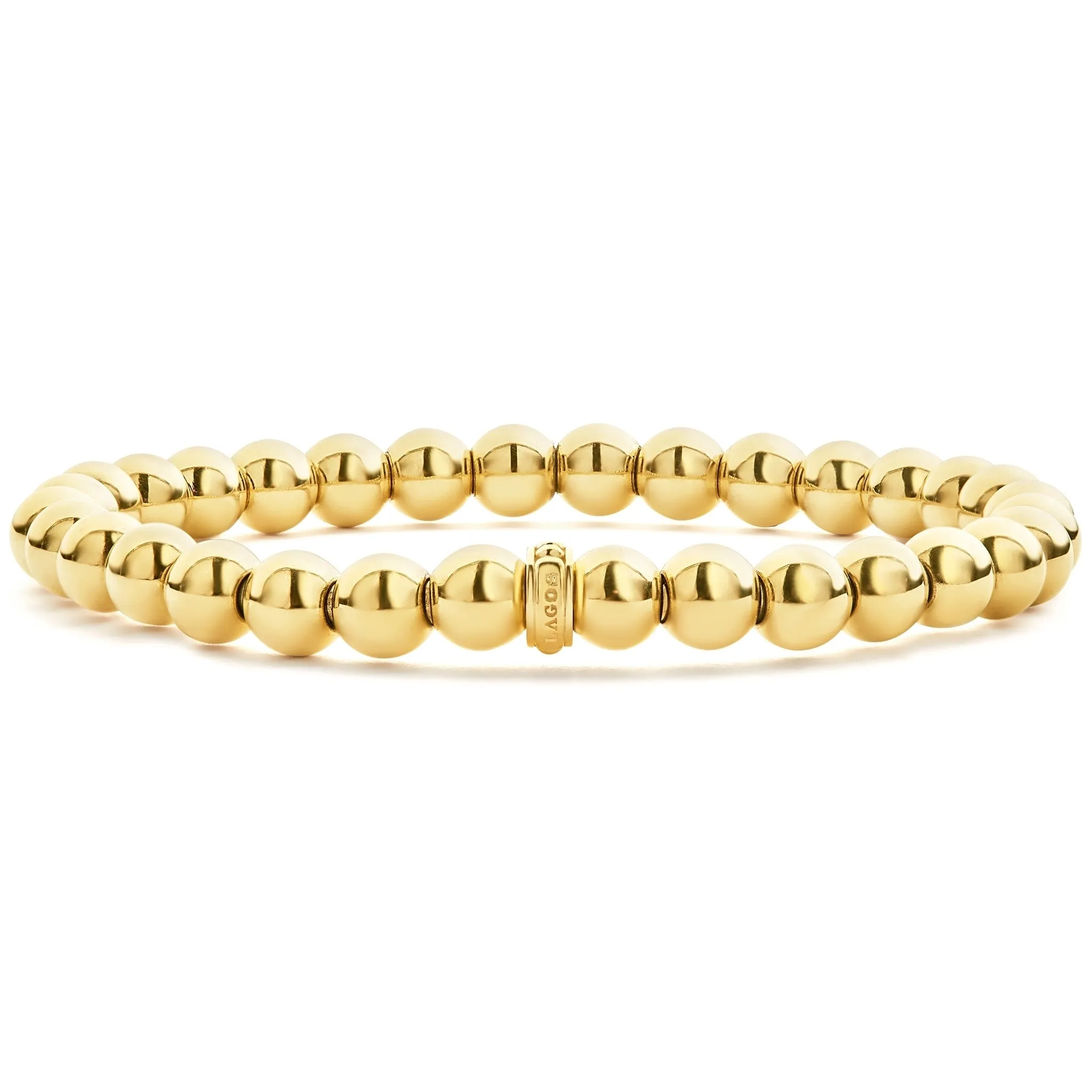 Caviar Gold 18K Gold Bead Bracelet | 6mm sold by LAGOS