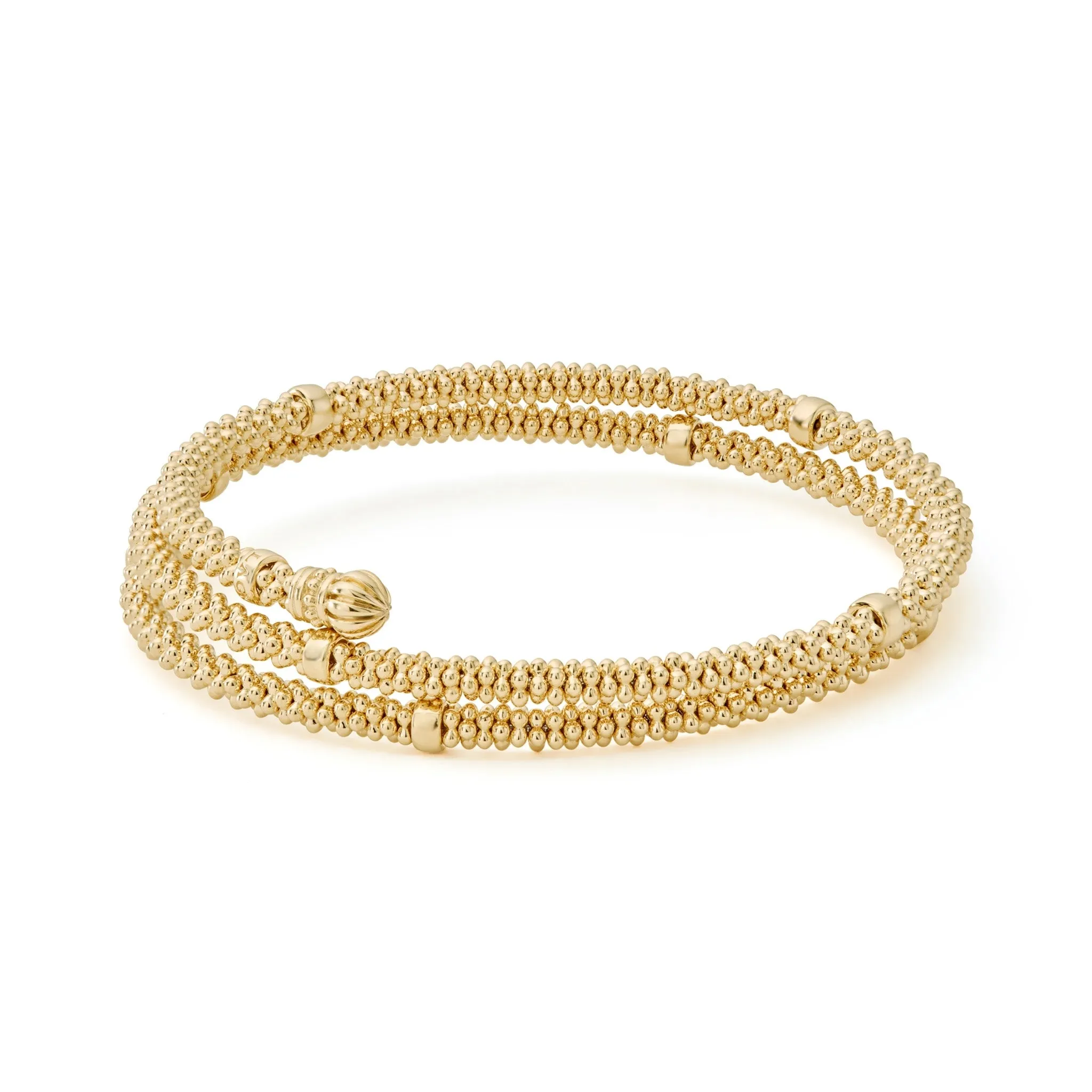 Caviar Gold 18K Gold Wrap Bracelet sold by LAGOS product image thumbnail 4