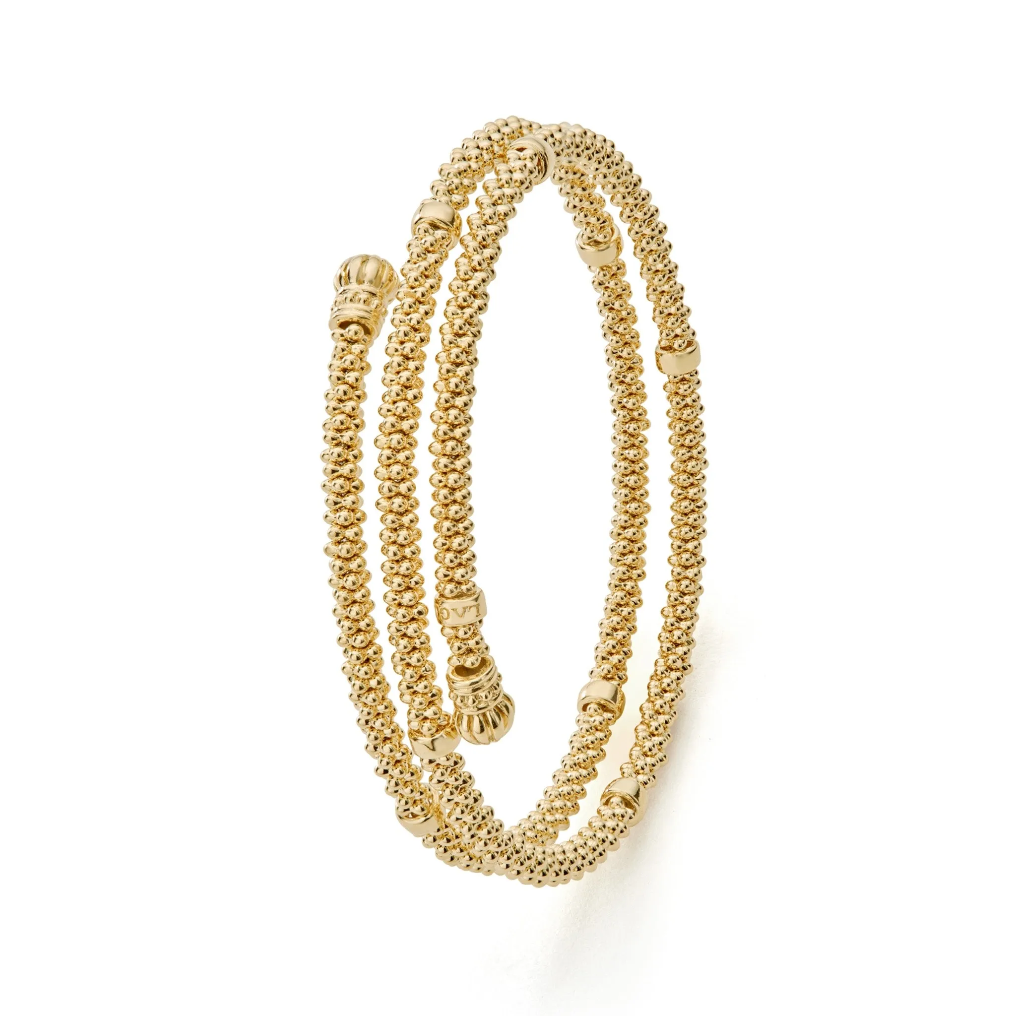 Caviar Gold 18K Gold Wrap Bracelet sold by LAGOS product image thumbnail 3