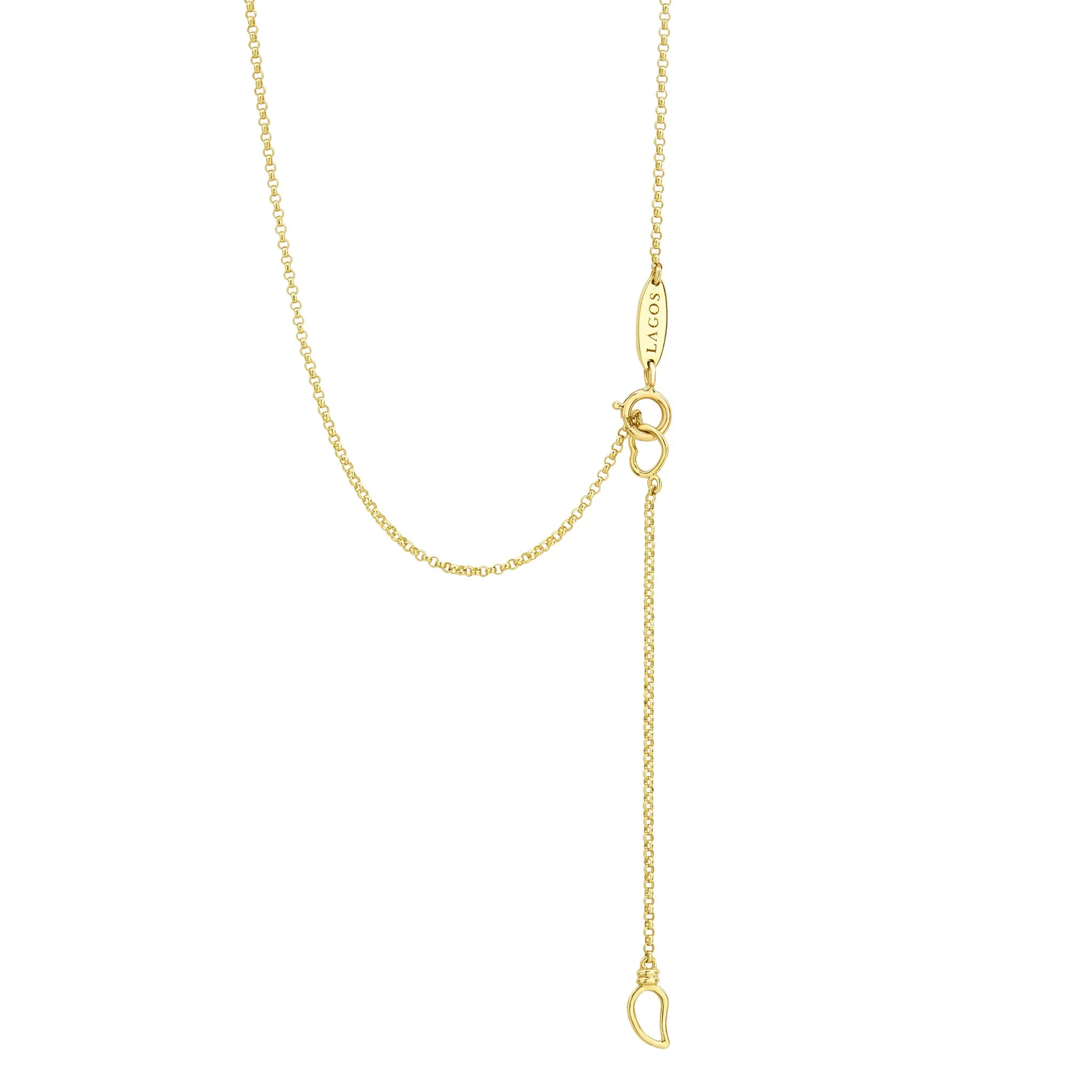 Caviar Gold 18K Gold Diamond Pendant Necklace sold by LAGOS product image thumbnail 4