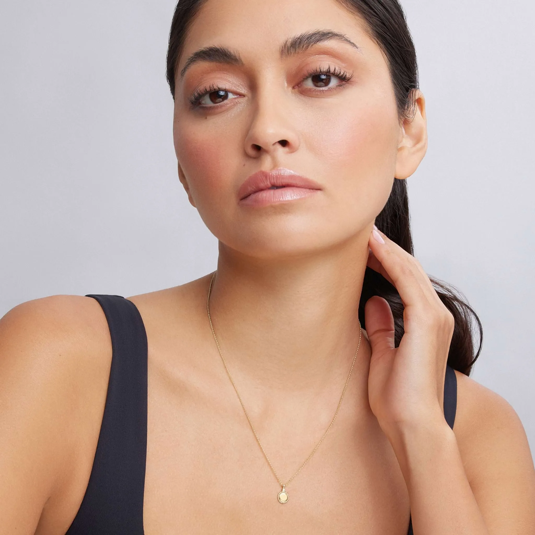 Caviar Gold 18K Gold Diamond Pendant Necklace sold by LAGOS product image thumbnail 2