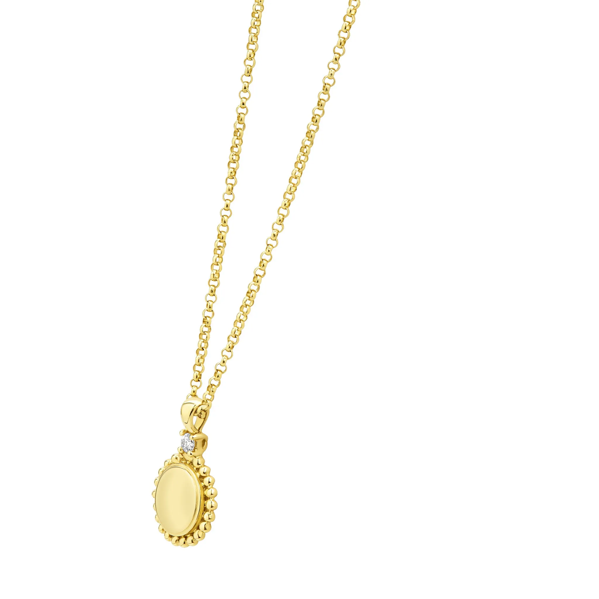 Caviar Gold 18K Gold Diamond Pendant Necklace sold by LAGOS product image thumbnail 5