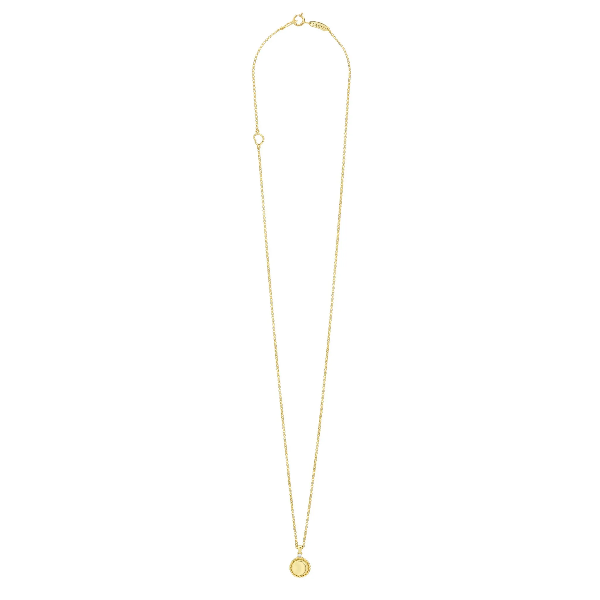 Caviar Gold 18K Gold Diamond Pendant Necklace sold by LAGOS product image thumbnail 3