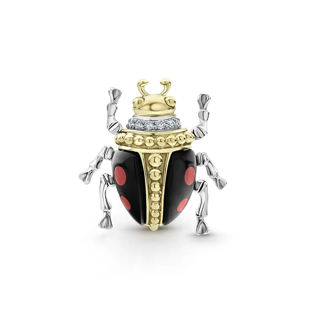 Rare Wonders Onyx Beetle Diamond Pin sold by LAGOS product image thumbnail 3